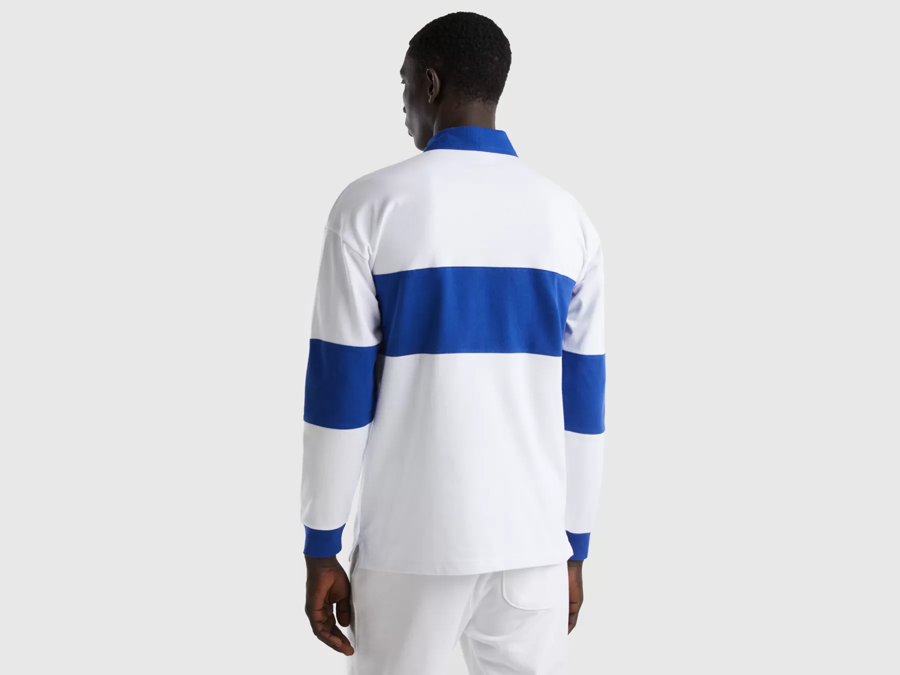 Benetton Polo Rugby In Cotone Biologico Bluette Cheap