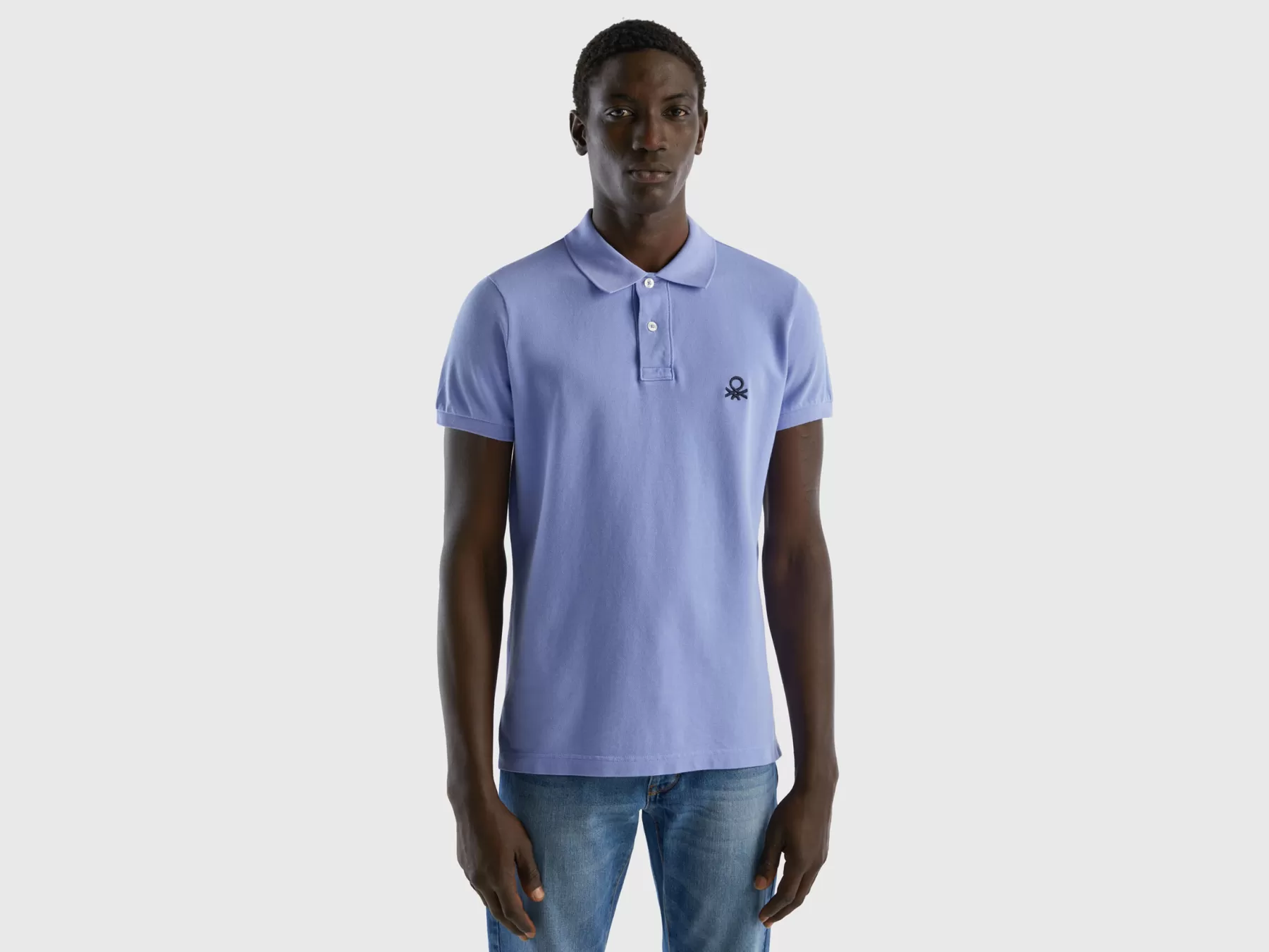 Benetton Polo Violaslim Fit Pervinca Best Sale