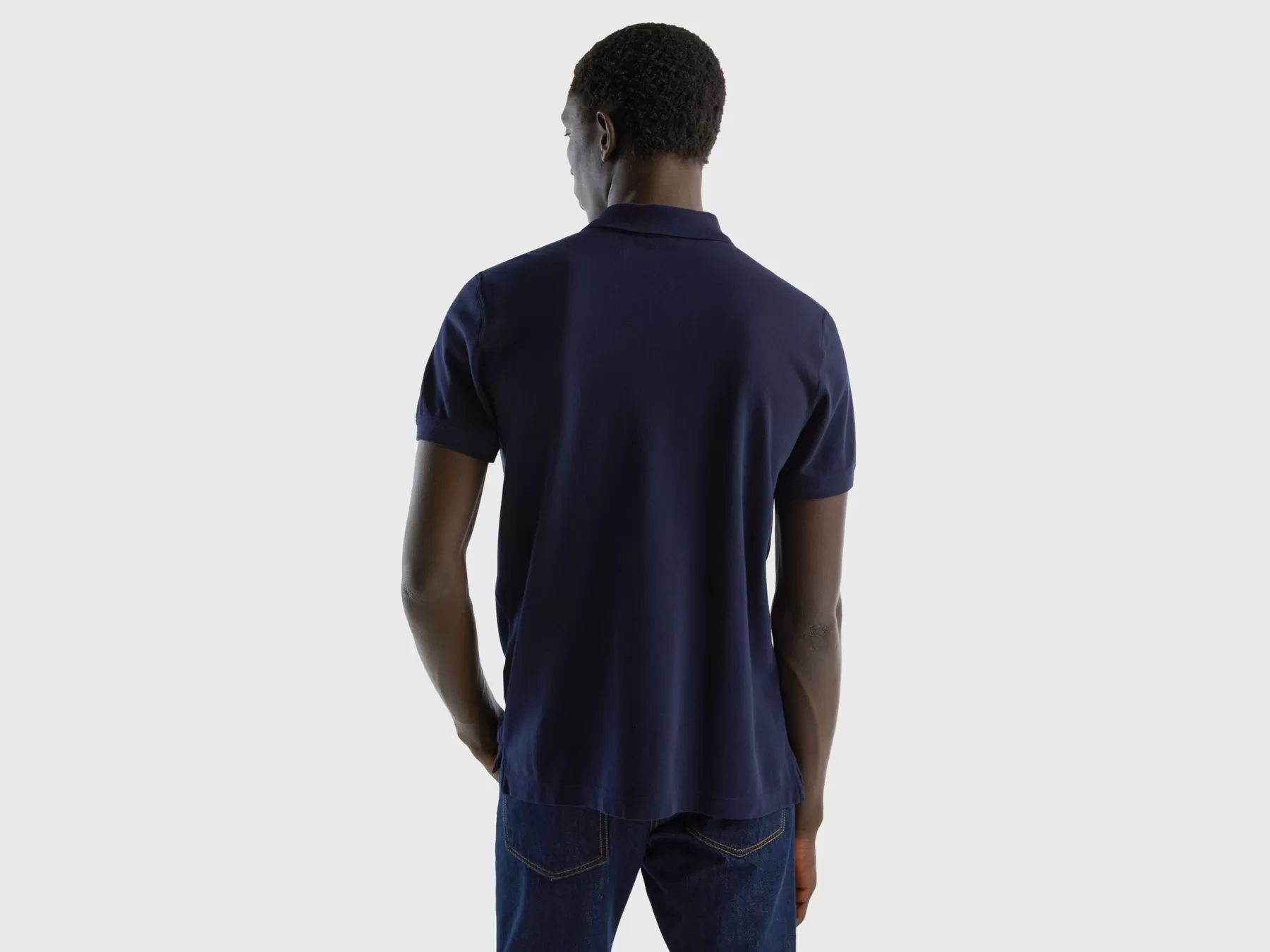 Benetton Poloregular Fit Blu Scuro New