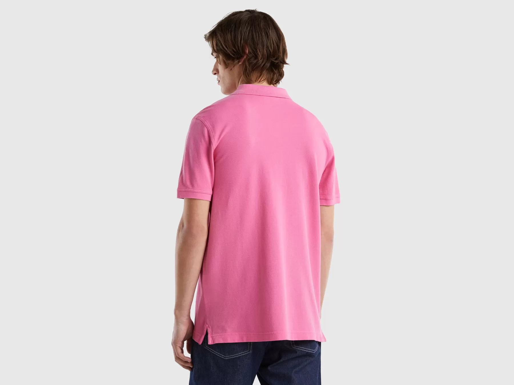 Benetton Poloregular Fit Rosa Flash Sale