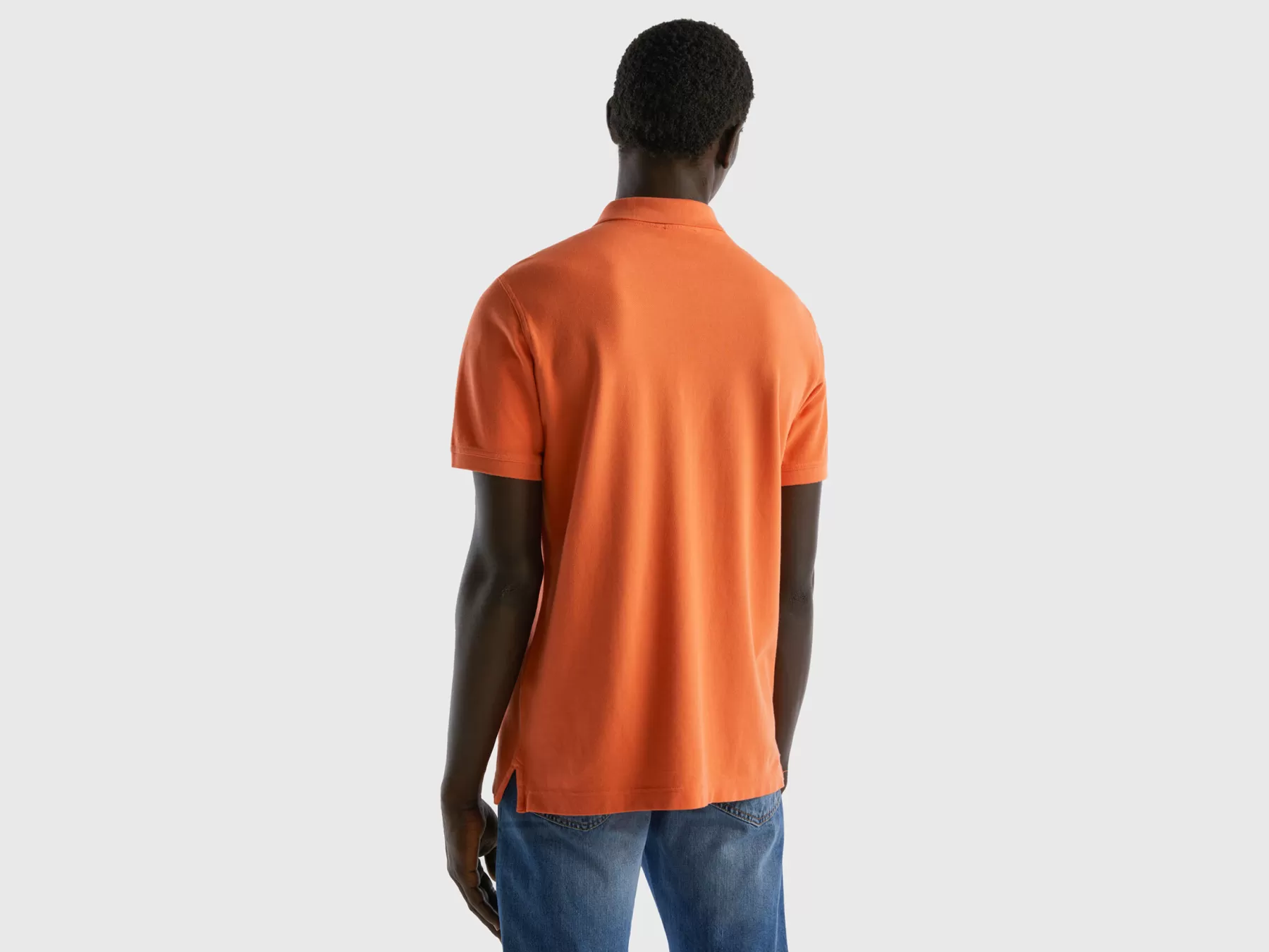 Benetton Poloregular Fit Arancione Clearance