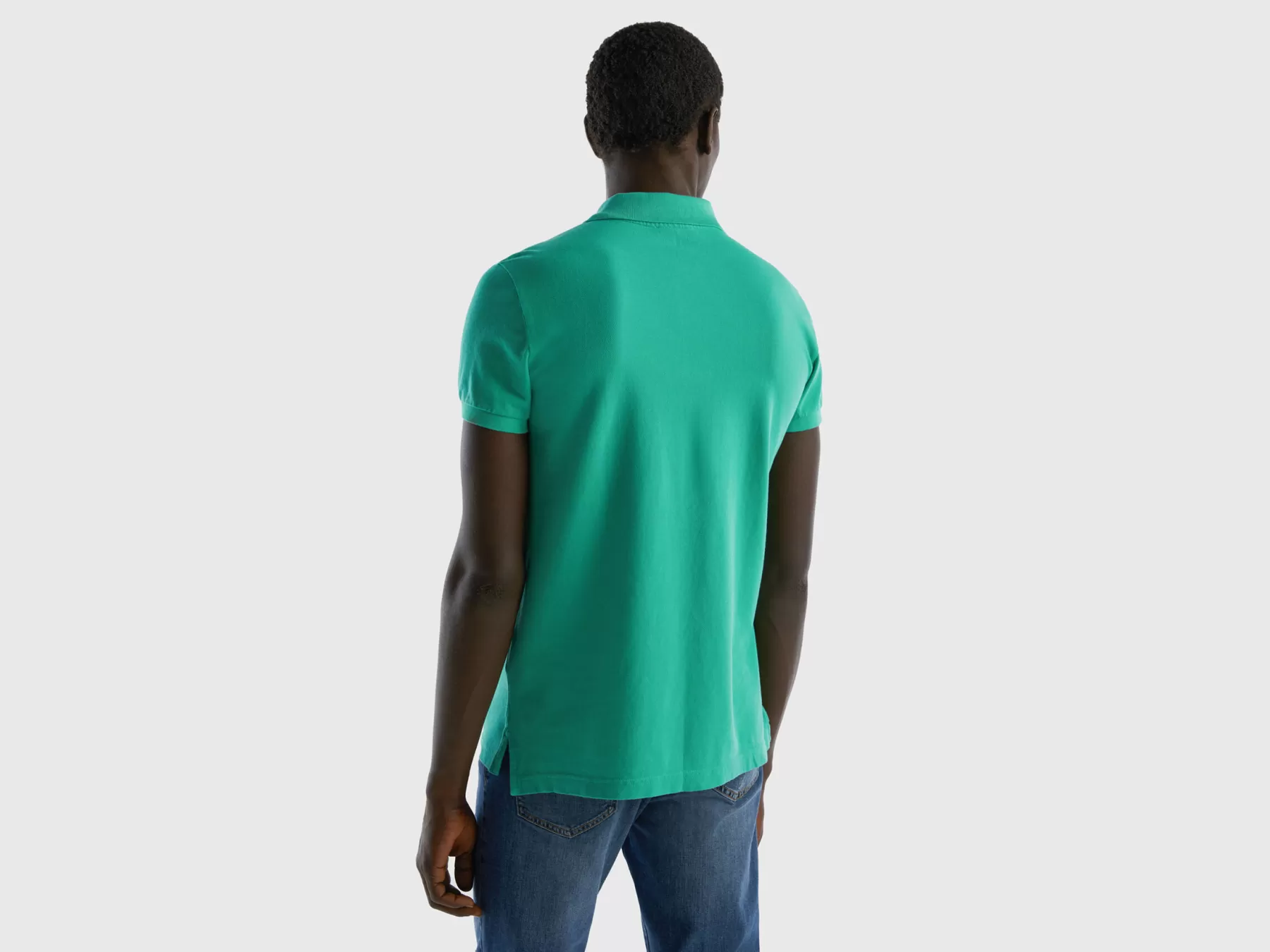 Benetton Poloslim Fit Verde Hot