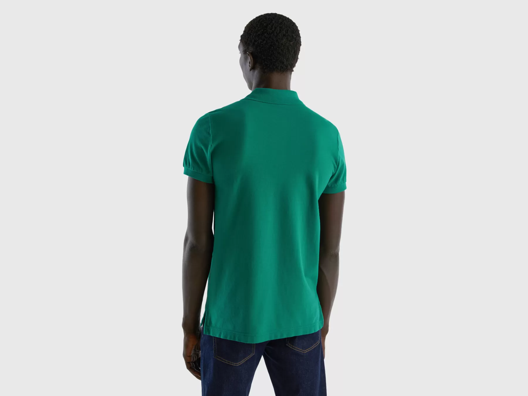 Benetton Poloslim Fit Verde Scuro Shop