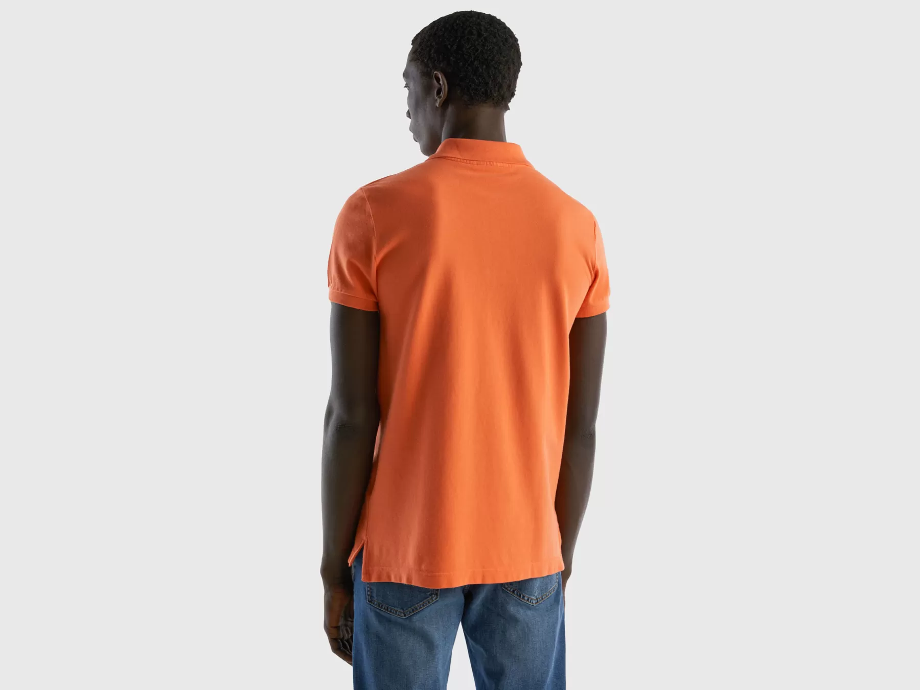 Benetton Poloslim Fit Arancione Store