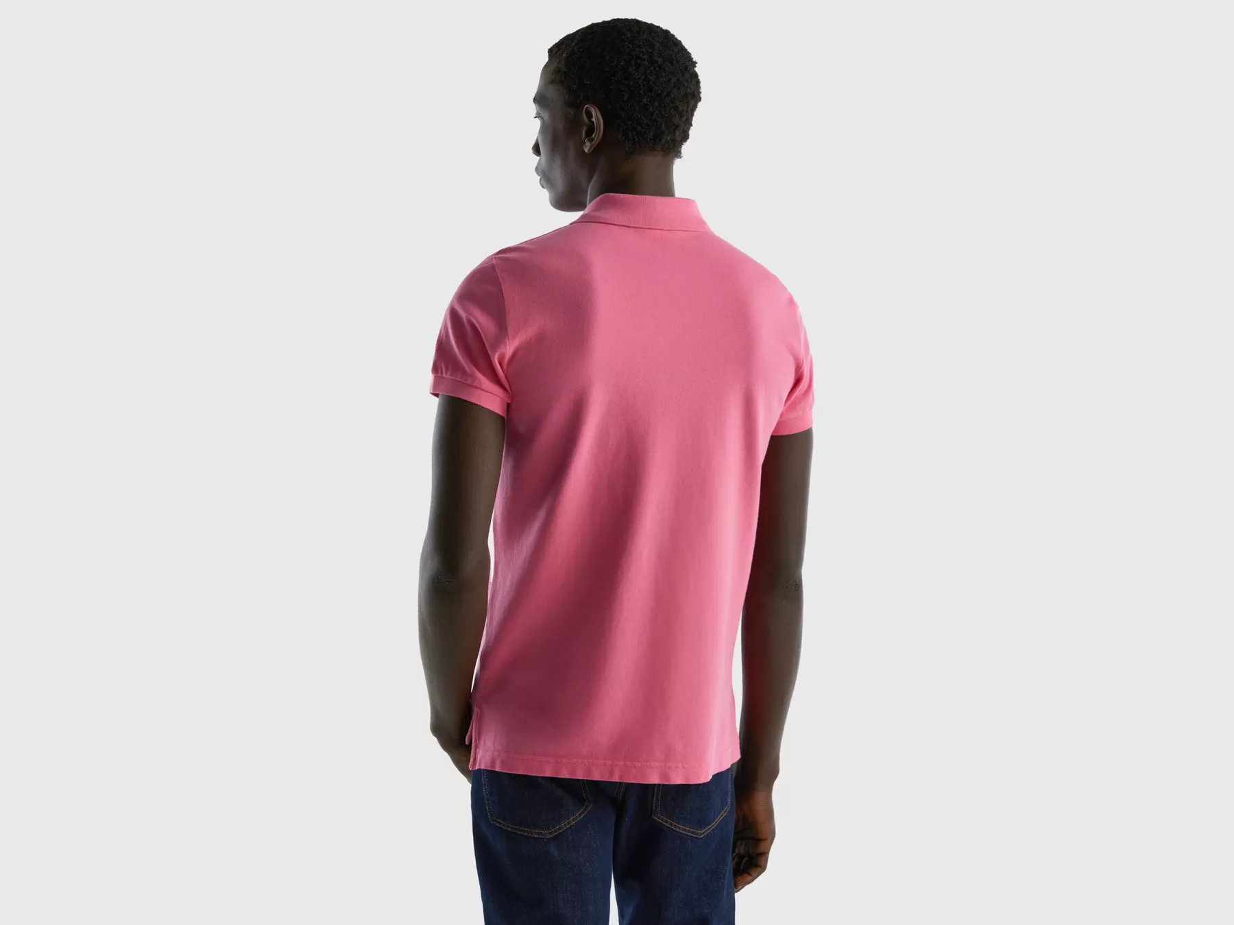 Benetton Poloslim Fit Rosa Discount