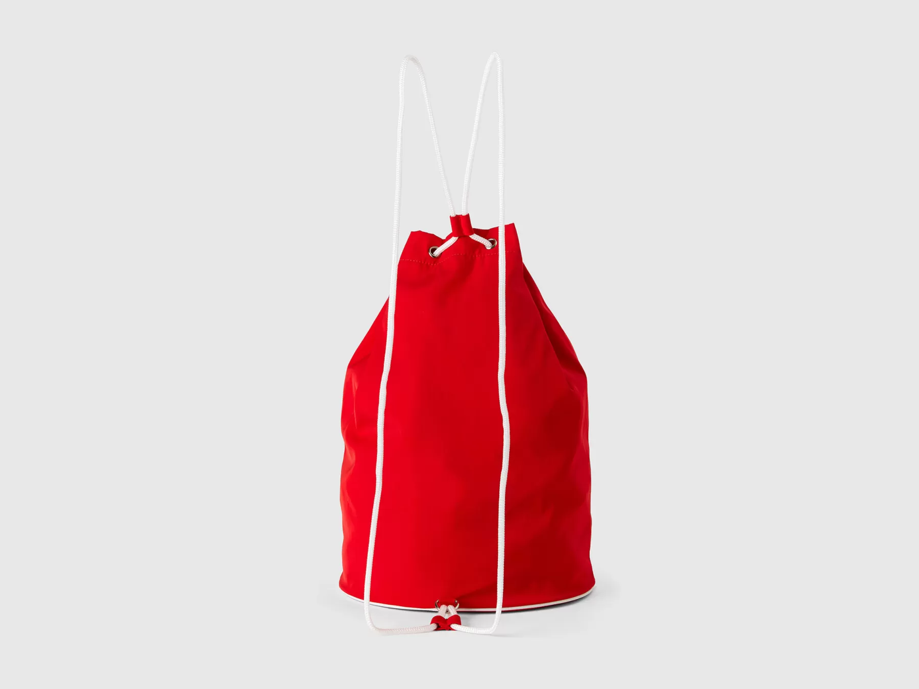 Benetton Sacca Con Maxi Logo Rosso Cheap