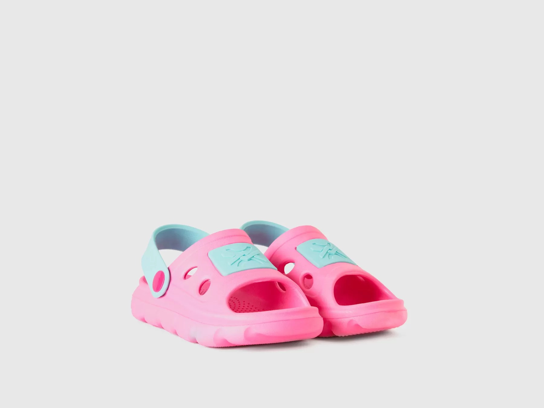 Benetton Sandali In Gomma Leggera Rosa Outlet