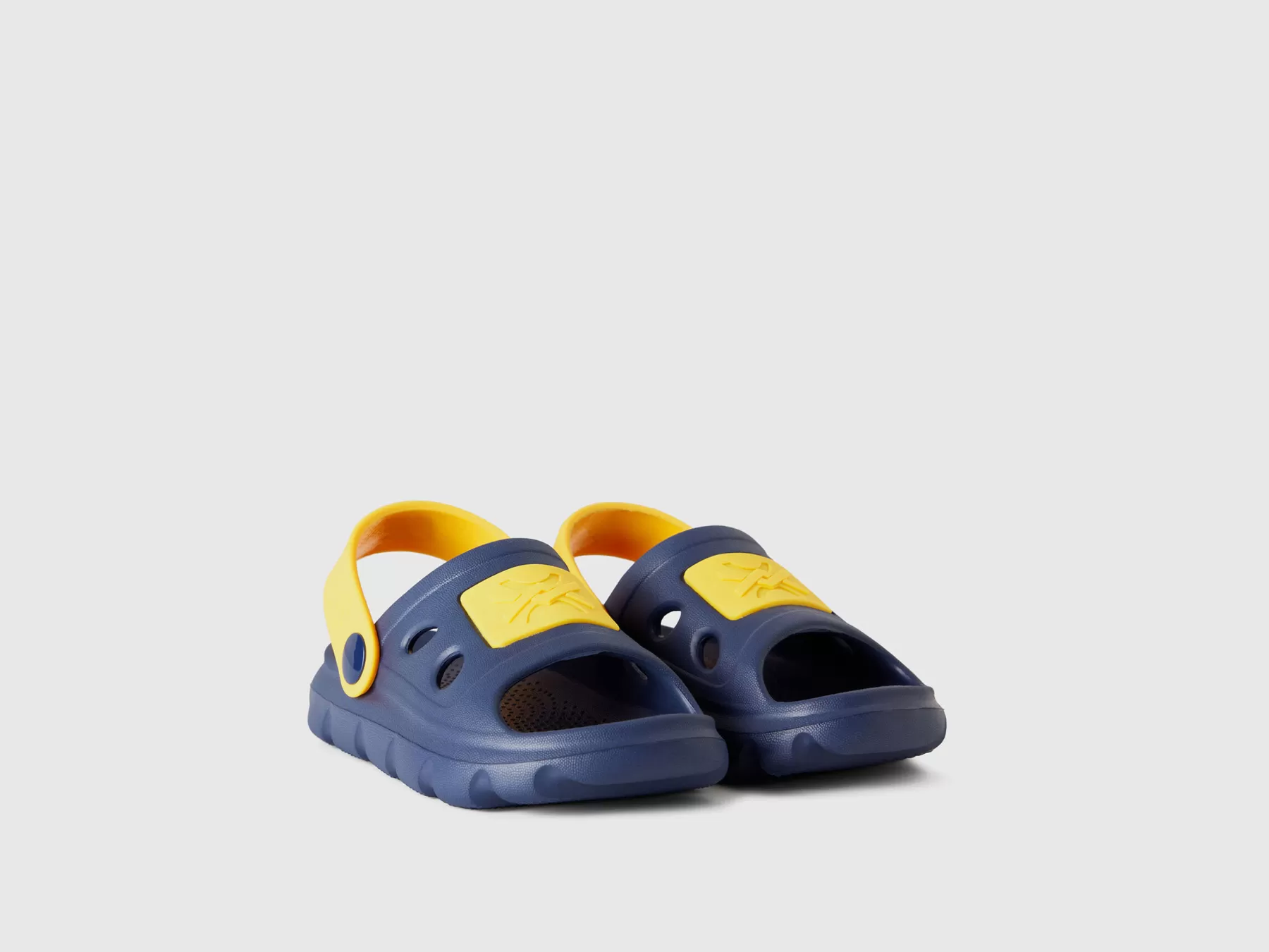 Benetton Sandali In Gomma Leggera Blu Scuro Sale