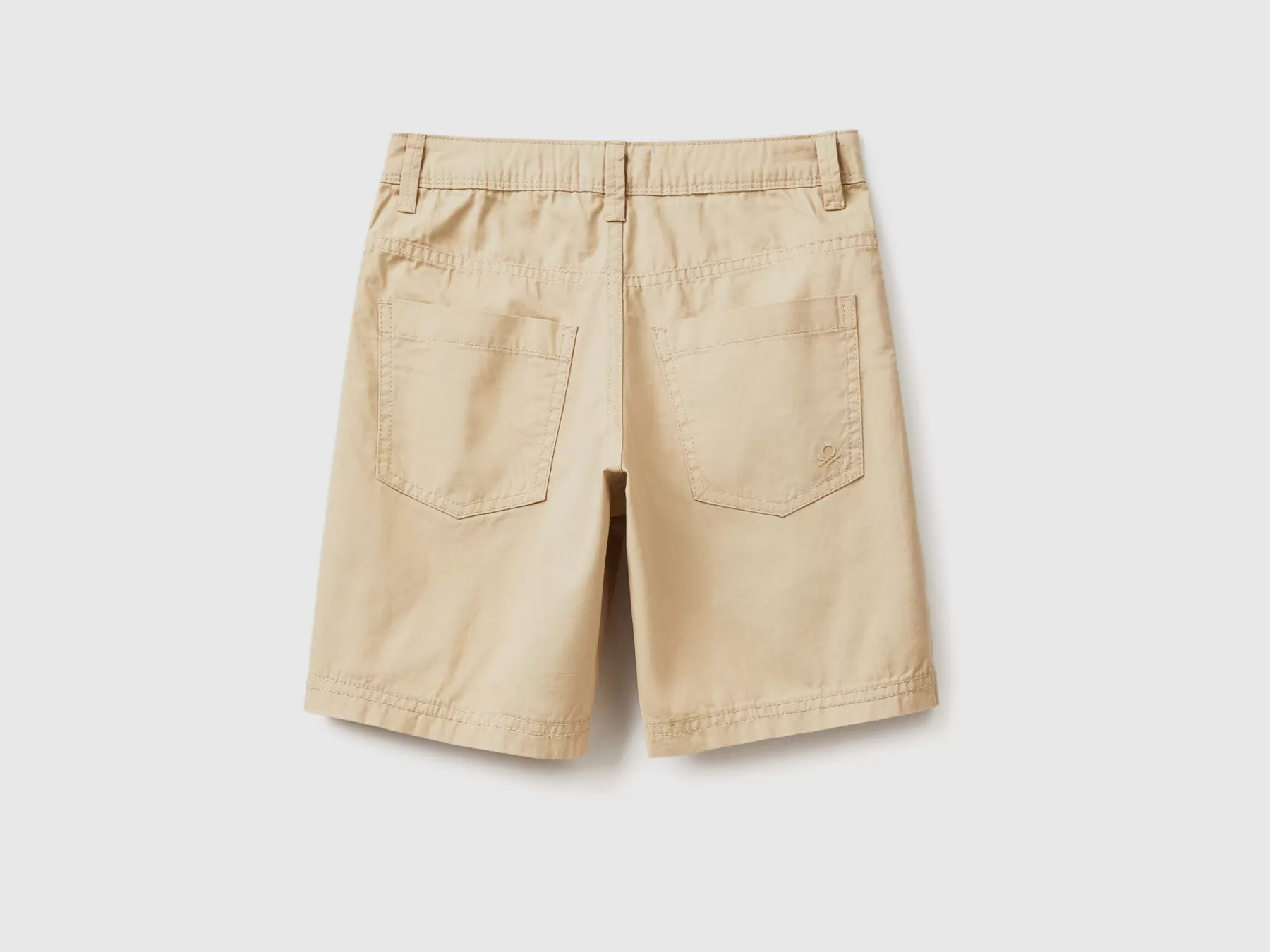 Benetton Shorts Cinque Tasche Beige Discount