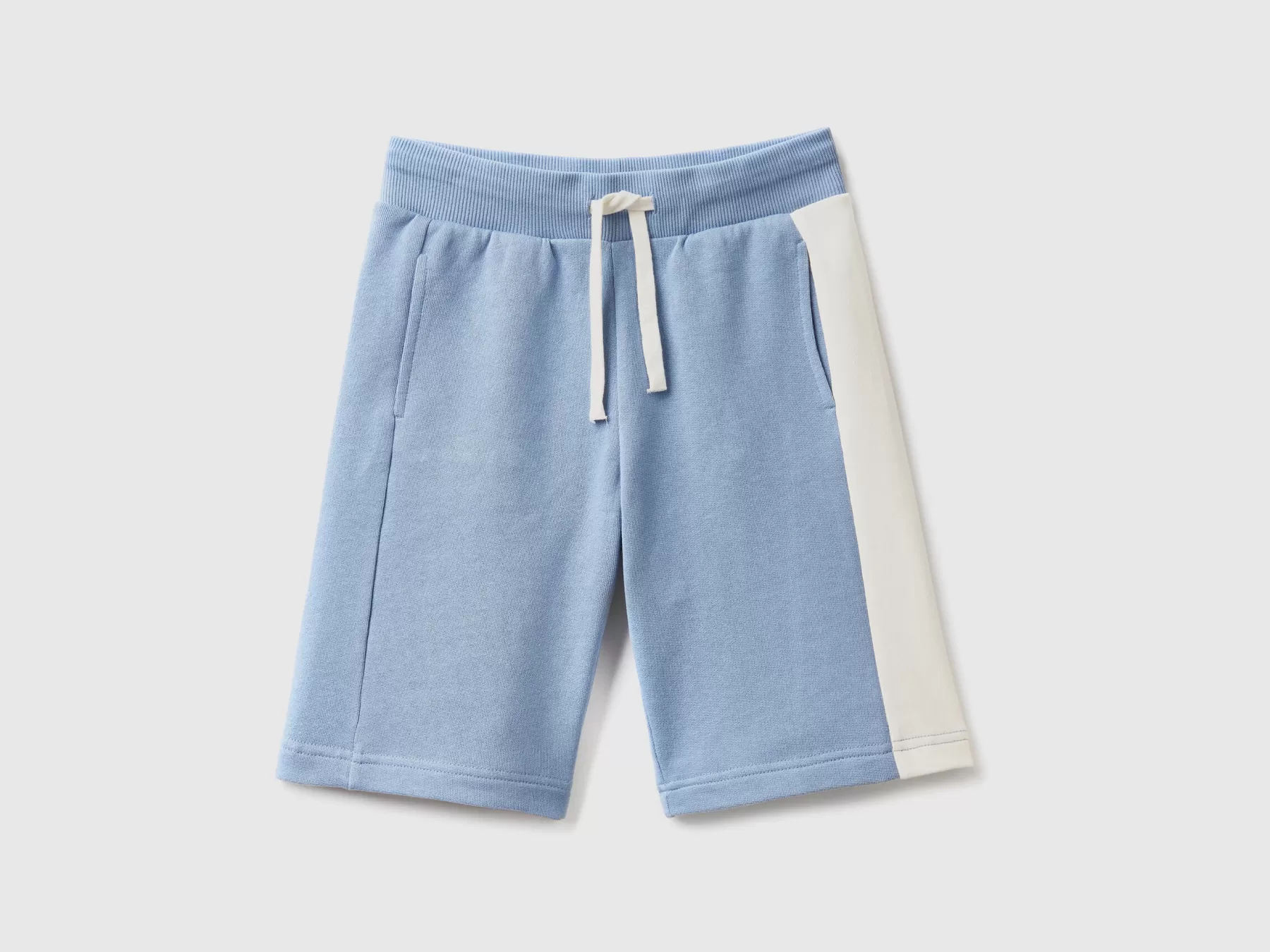 Benetton Shorts Con Banda A Contrasto Avio Cheap