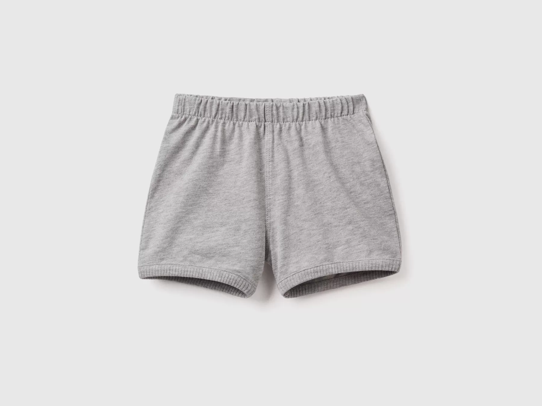 Benetton Shorts Con Patch Sul Retro Grigio Chiaro Best