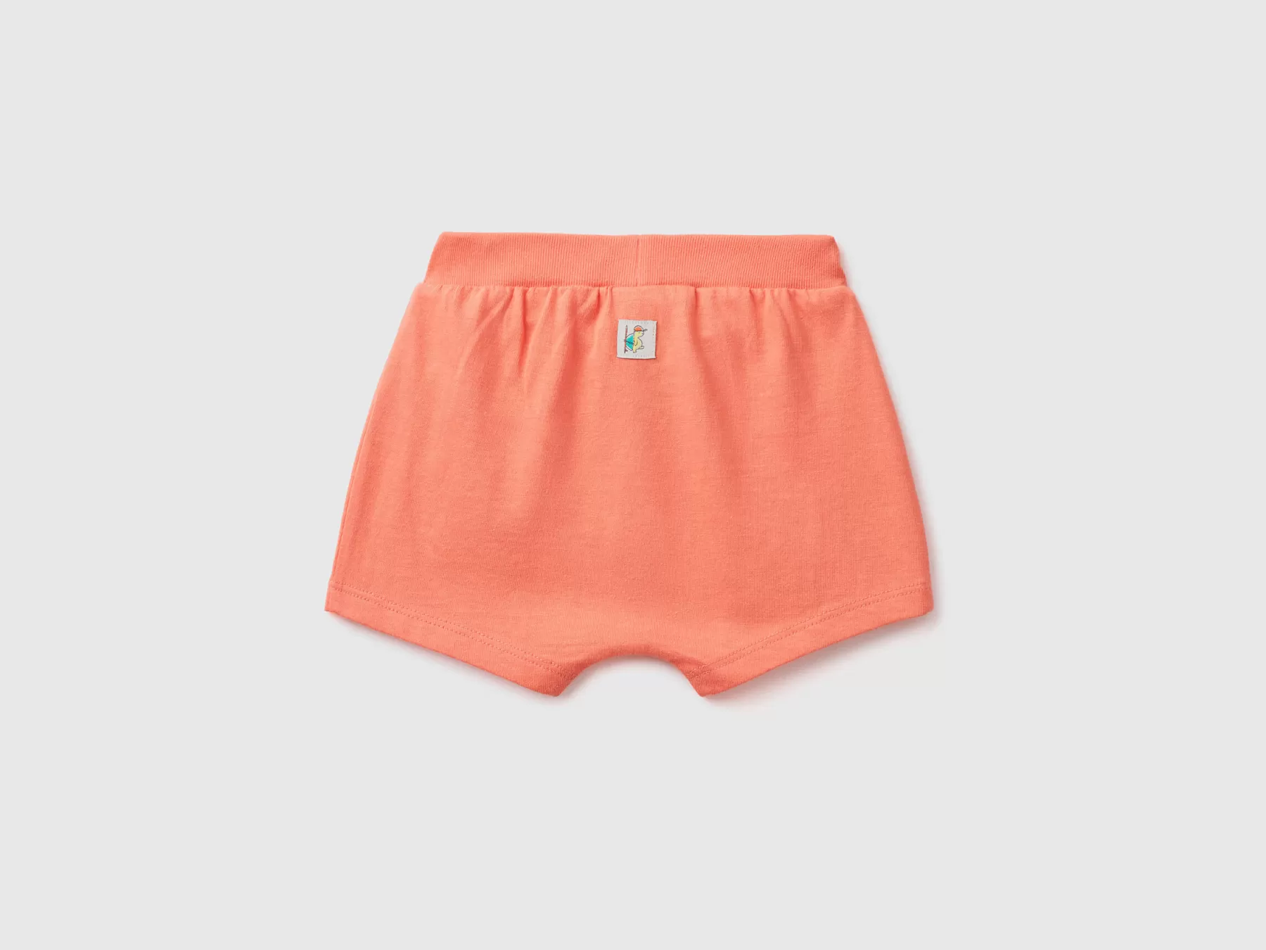 Benetton Shorts Con Tasca A Marsupio Arancione Fashion