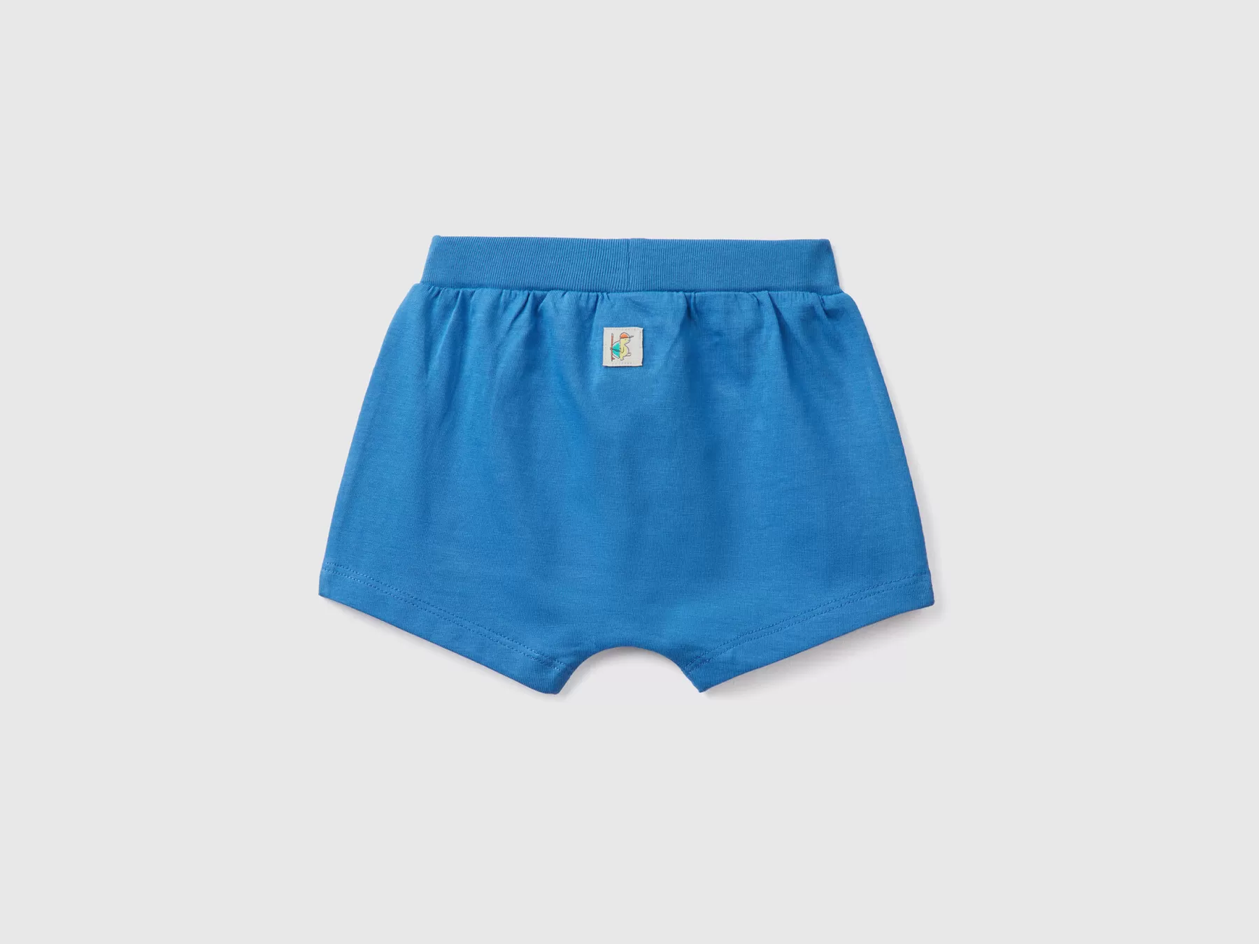 Benetton Shorts Con Tasca A Marsupio Bluette Fashion