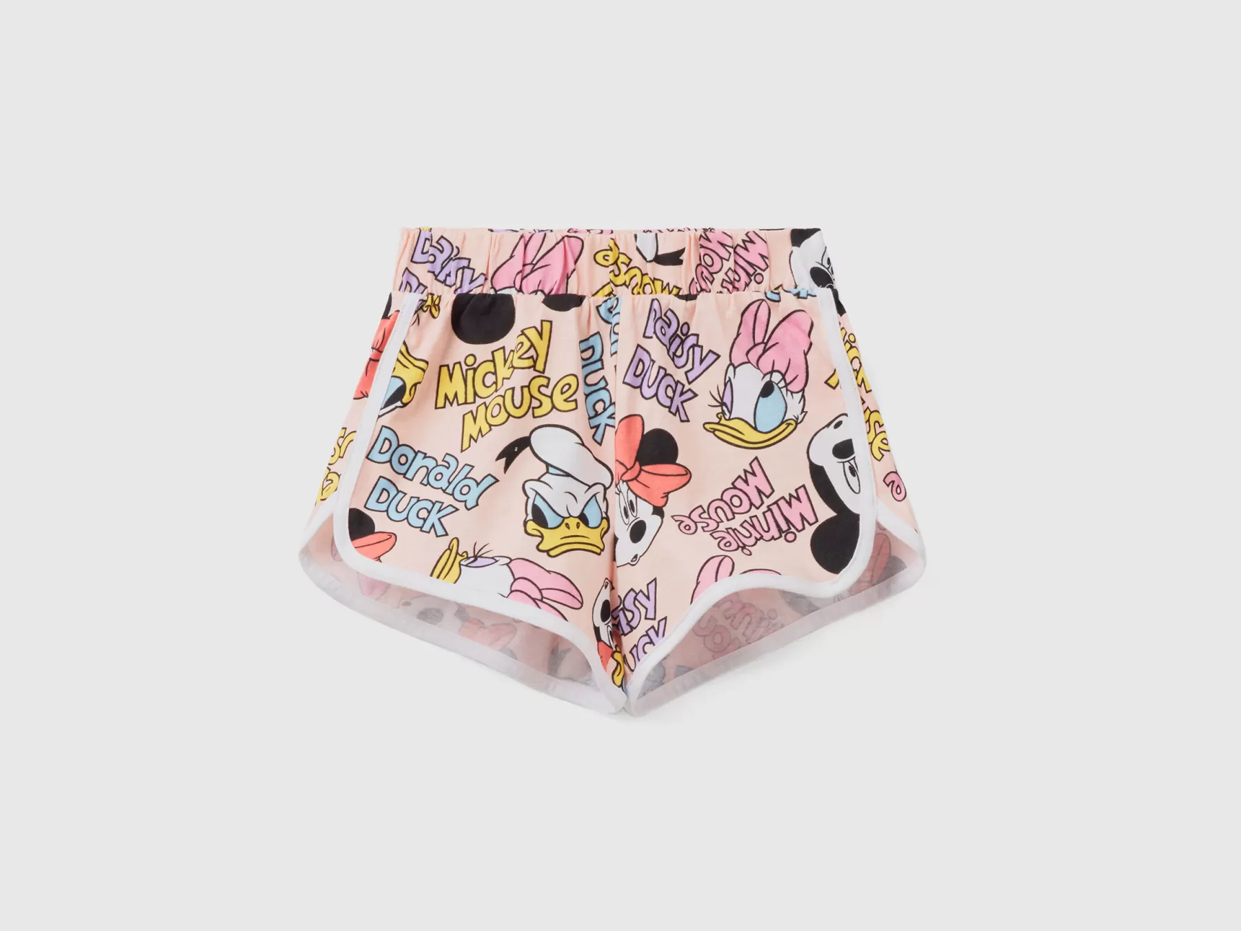 Benetton Shorts Disney Stampati Rosa Tenue Cheap