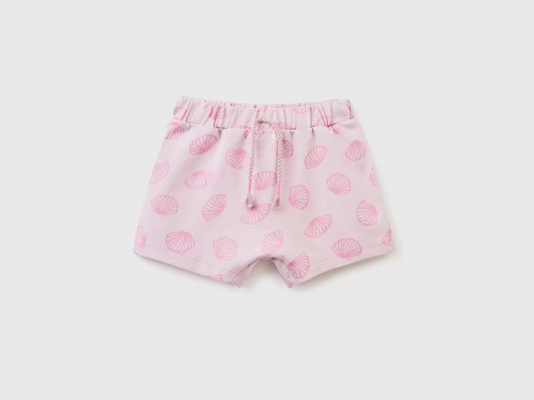 Benetton Shorts Fantasia In Puro Cotone Rosa Tenue Store