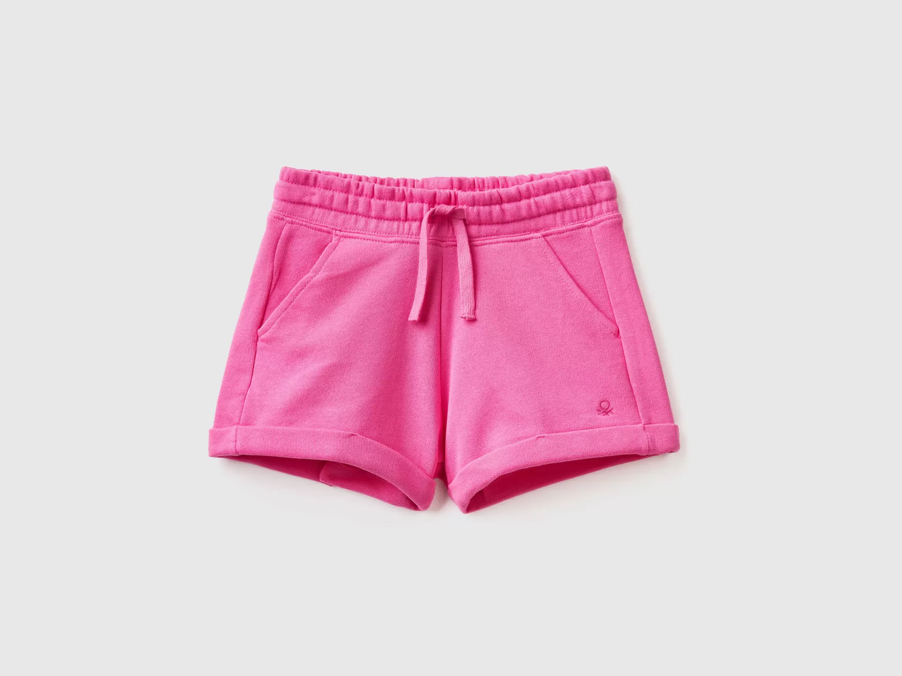 Benetton Shorts In Felpa 100% Cotone Fucsia Sale