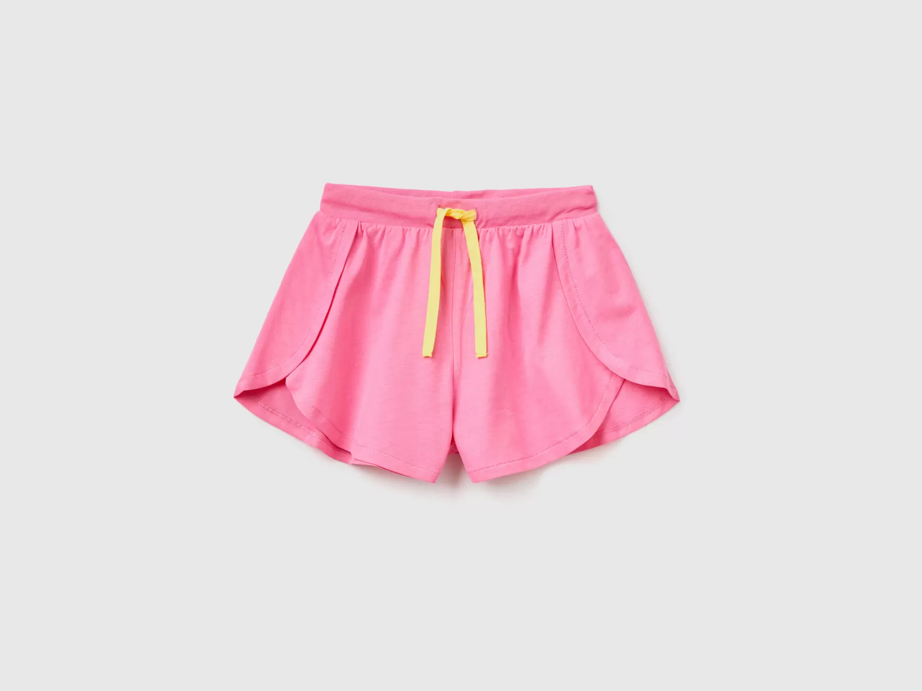 Benetton Shorts Sportivi Con Spacchetti Rosa Hot