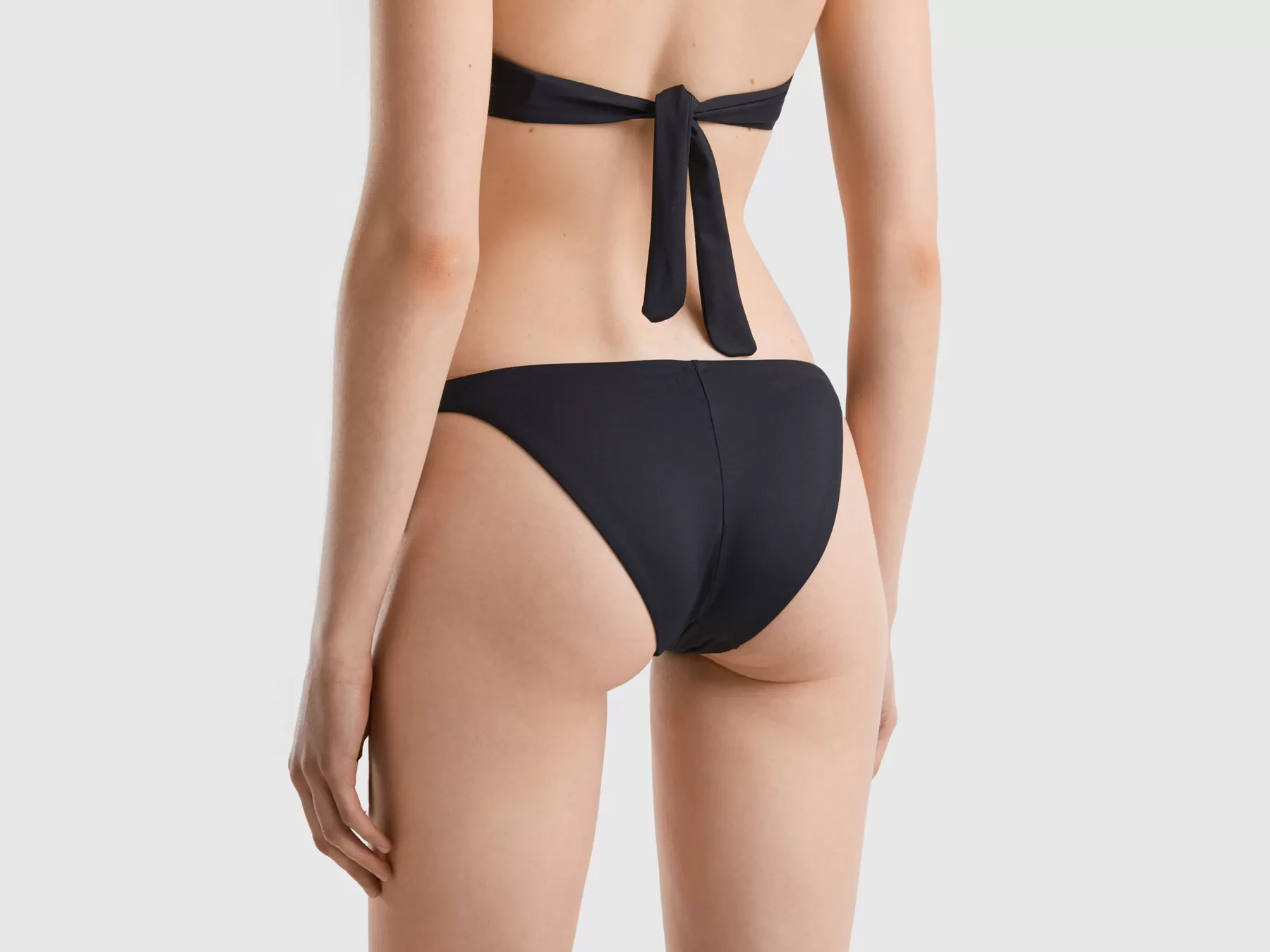 Benetton Slip Costume Con Fiocchi Laterali Nero Flash Sale