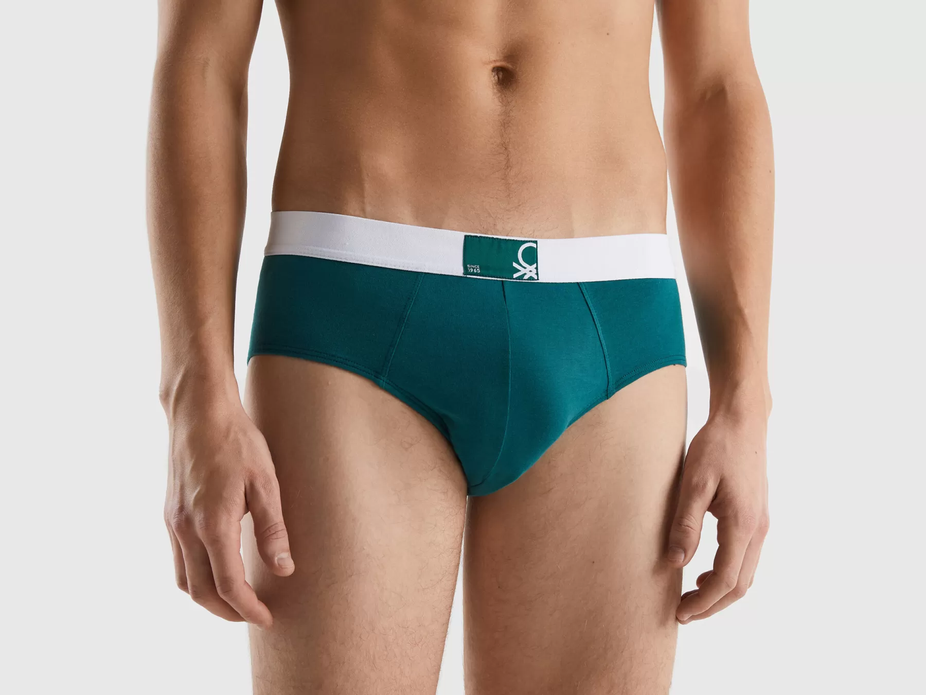 Benetton Slip In Cotone Bio Stretch Verde Scuro Store