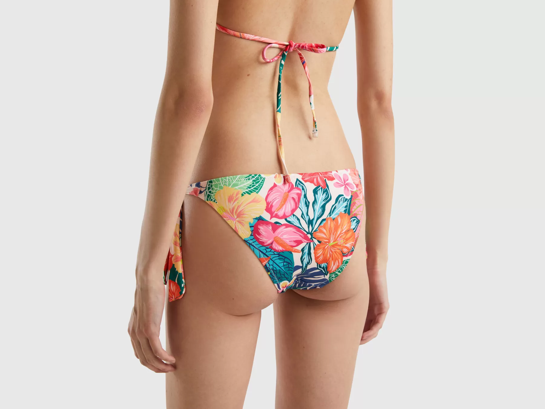 Benetton Slip Mare A Fiori Con Fiocchi Multi-Color Store