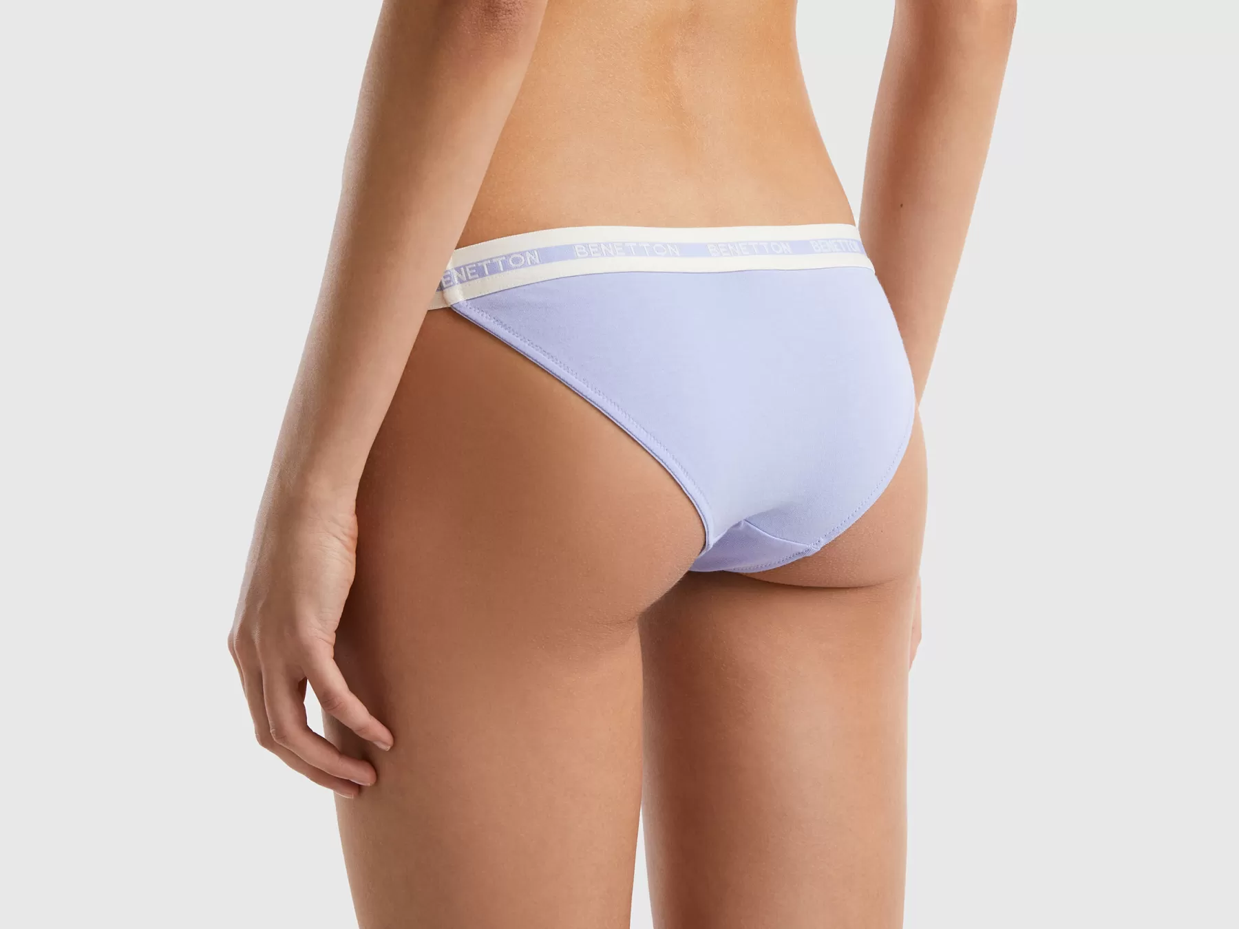 Benetton Slip Vita Bassa In Cotone Bio Lavanda Flash Sale