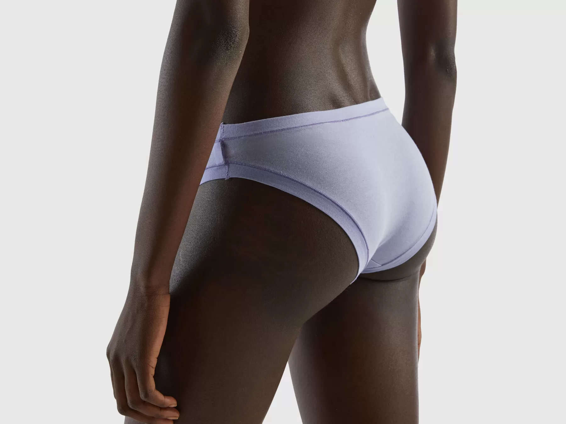 Benetton Slip Vita Bassa In Cotone Bio Super Stretch Lavanda Store