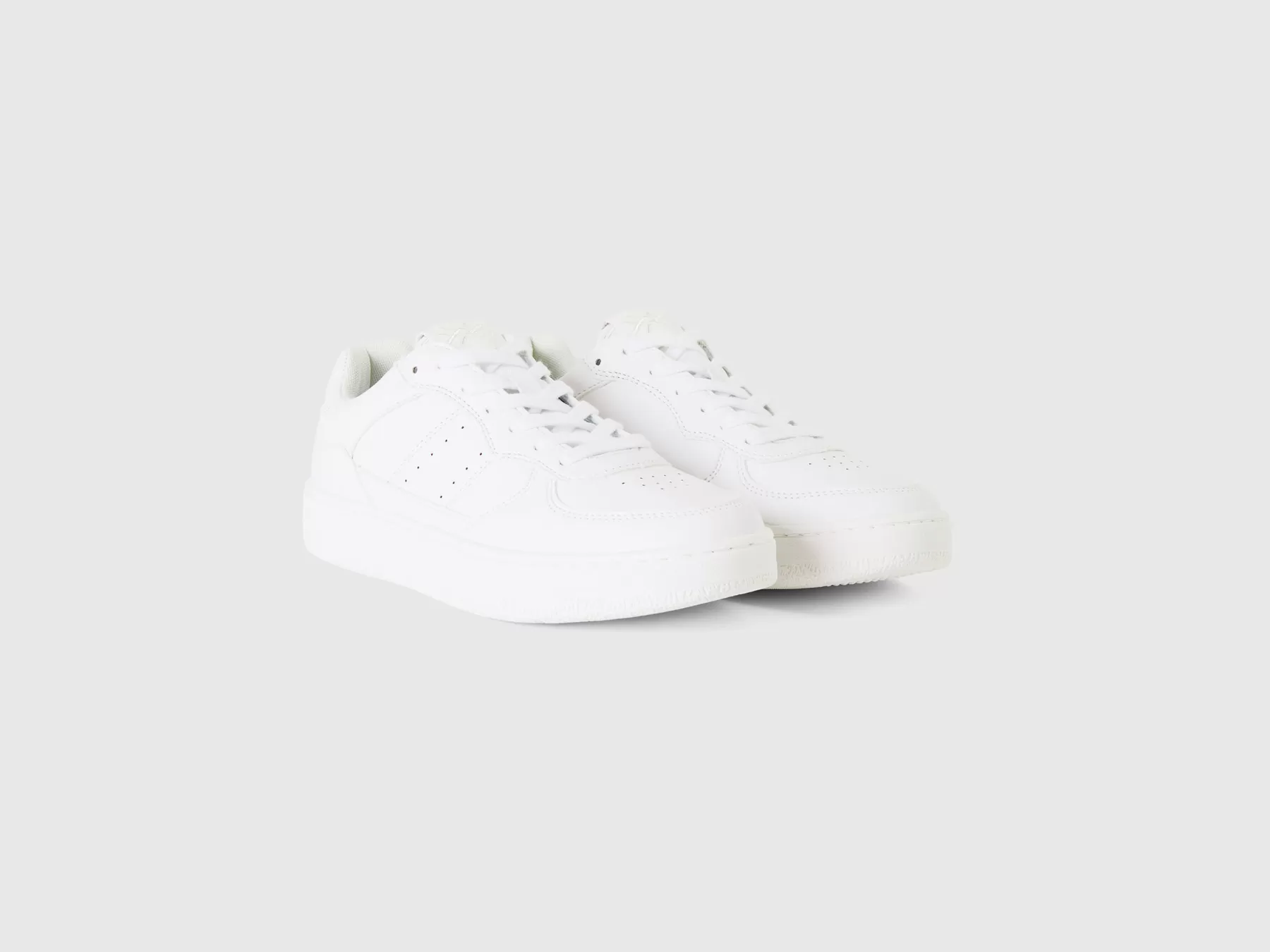 Benetton Sneakers Basse Bianche Bianco Clearance