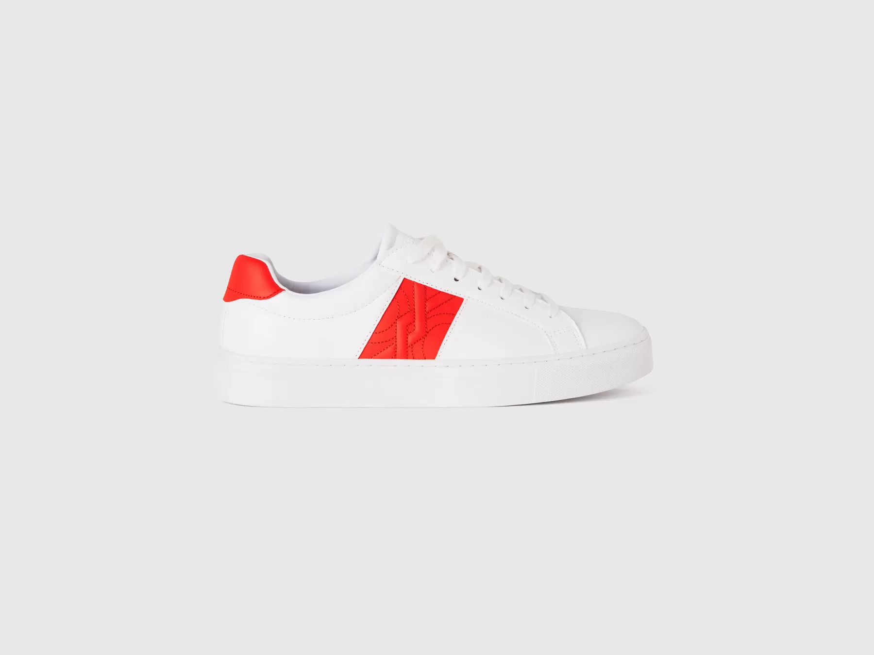 Benetton Sneakers Basse Con Logo Arancione Outlet