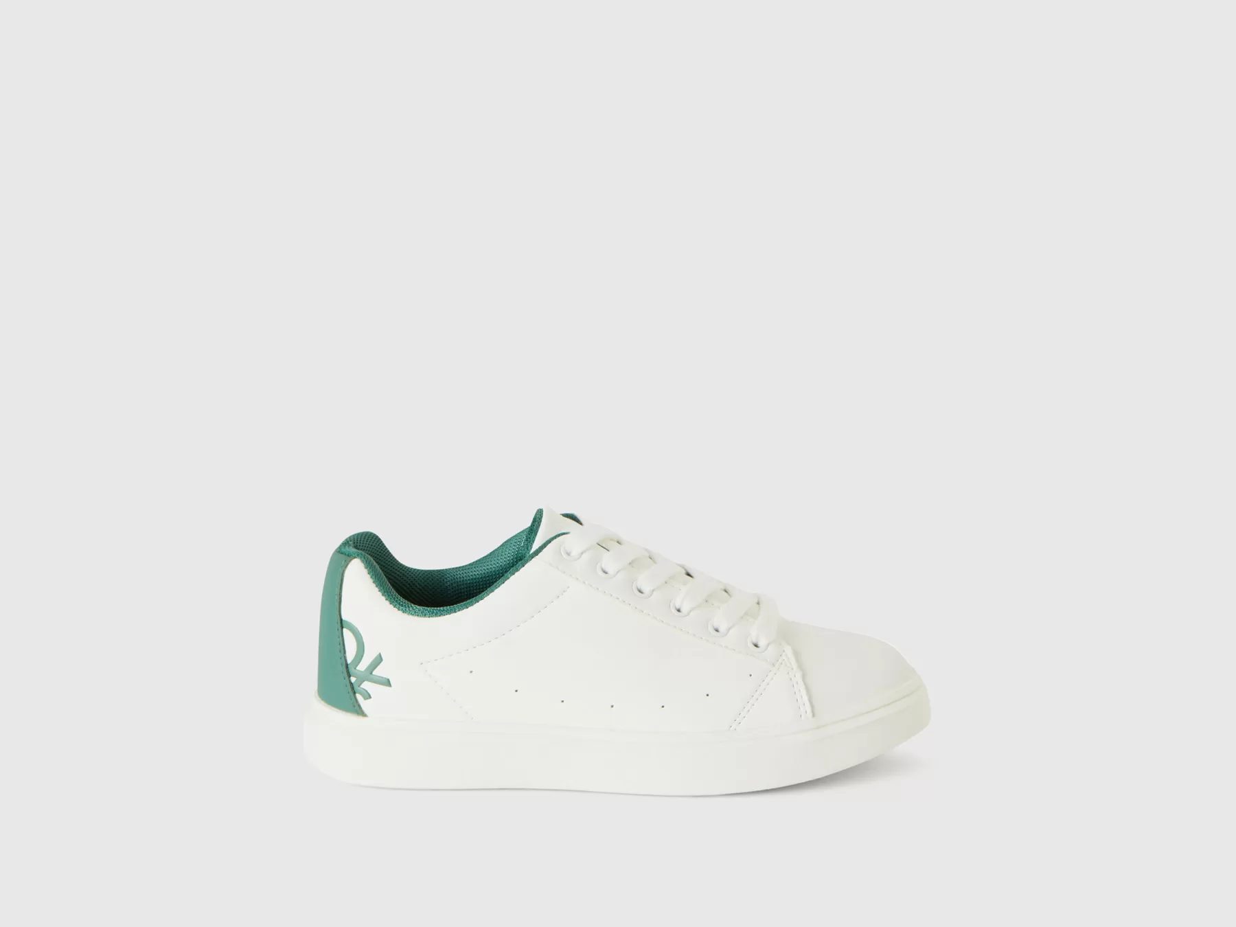 Benetton Sneakers Basse Con Logo Bianco Shop