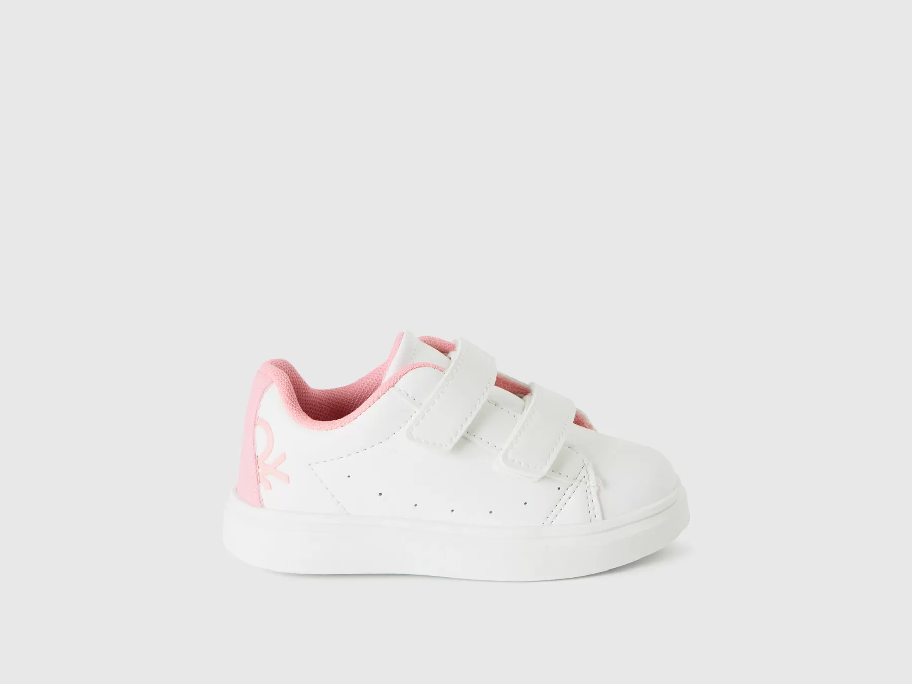 Benetton Sneakers Basse Con Stap Bianco New