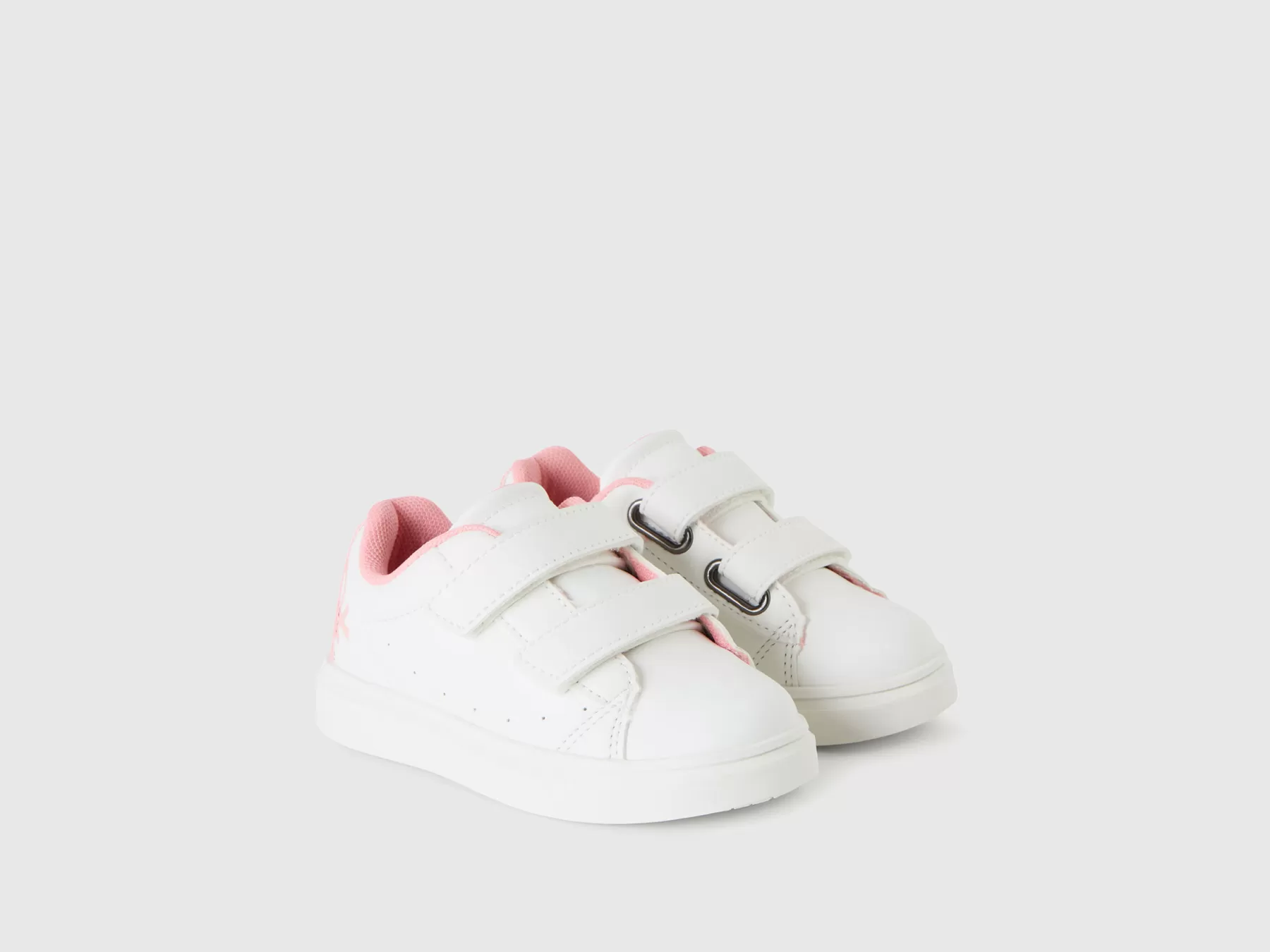 Benetton Sneakers Basse Con Stap Bianco New