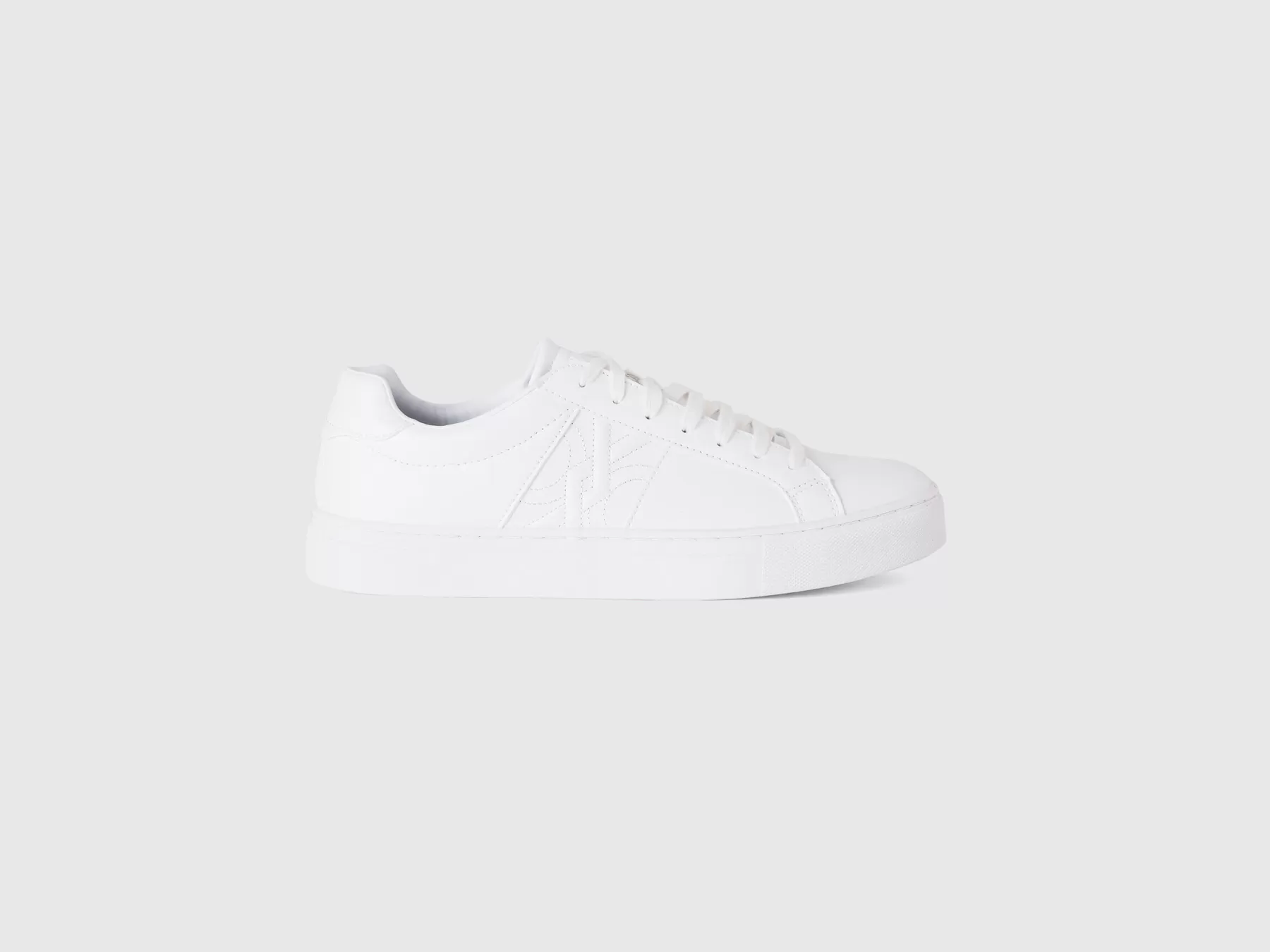 Benetton Sneakers Bianche Con Logo Bianco Online