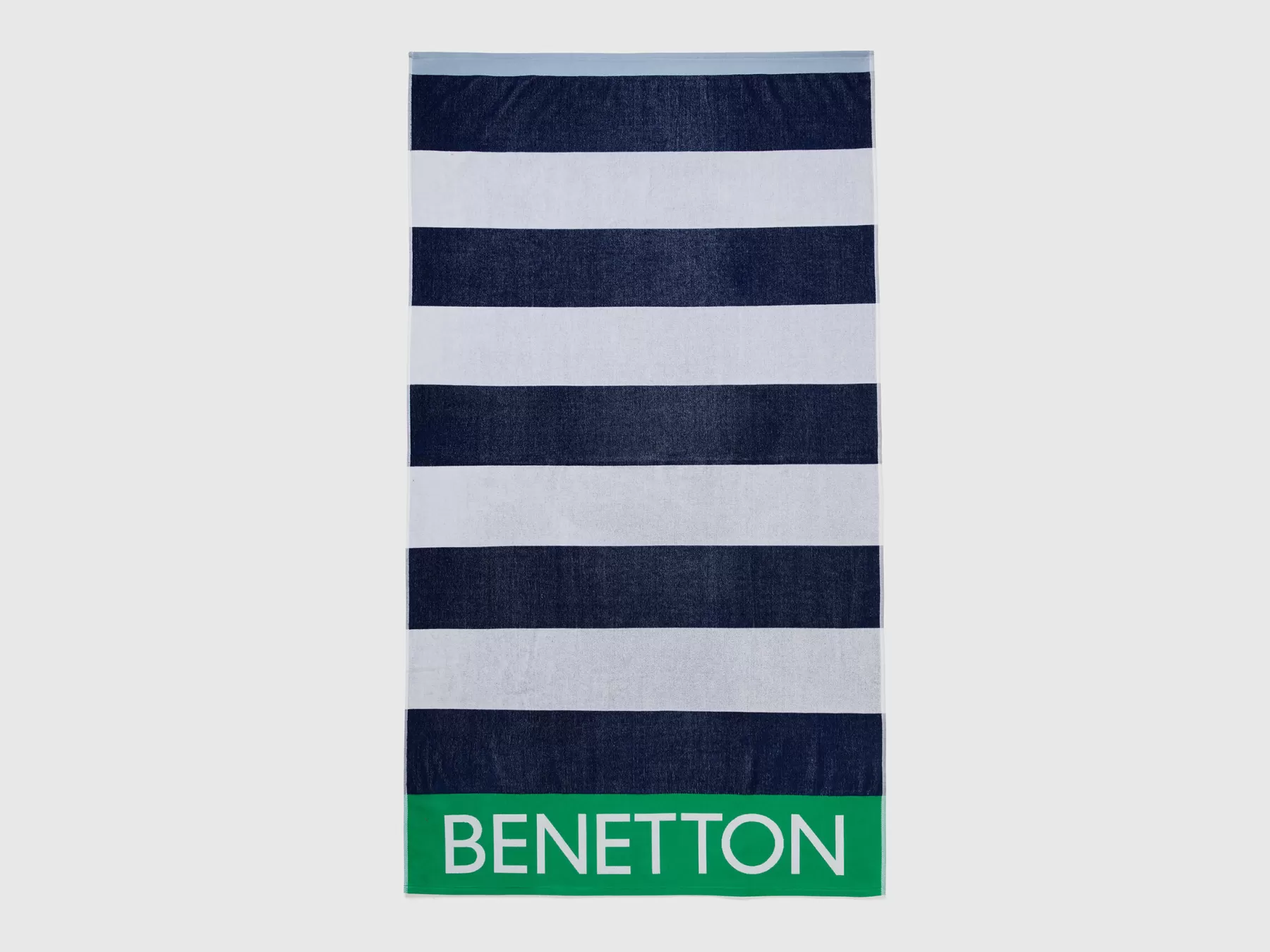 Benetton Telo Mare In Spugna Jacquard Blu Scuro Sale