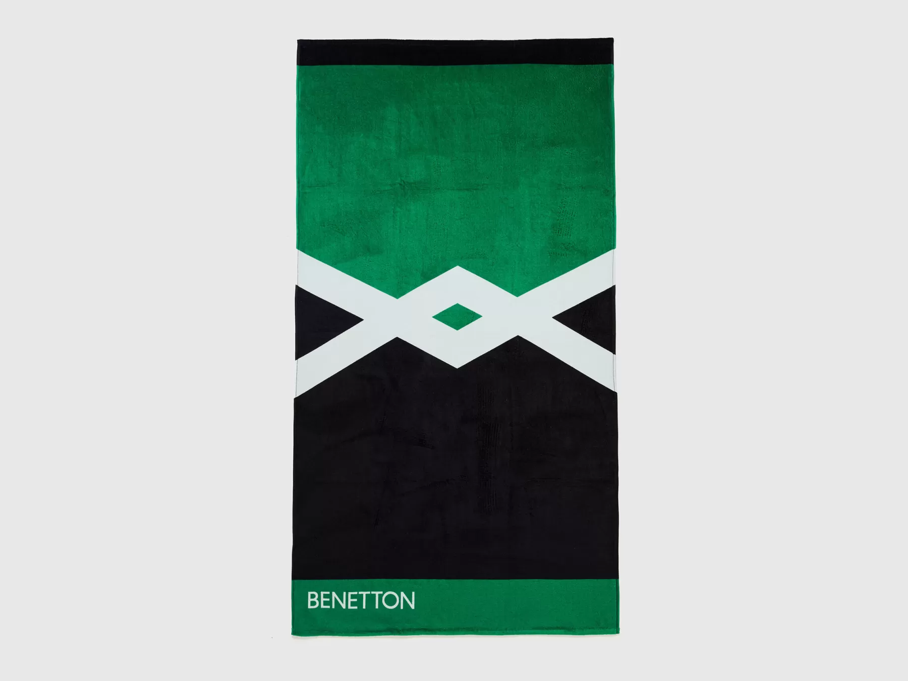 Benetton Telo Mare Verde E Nero Multi-Color Cheap