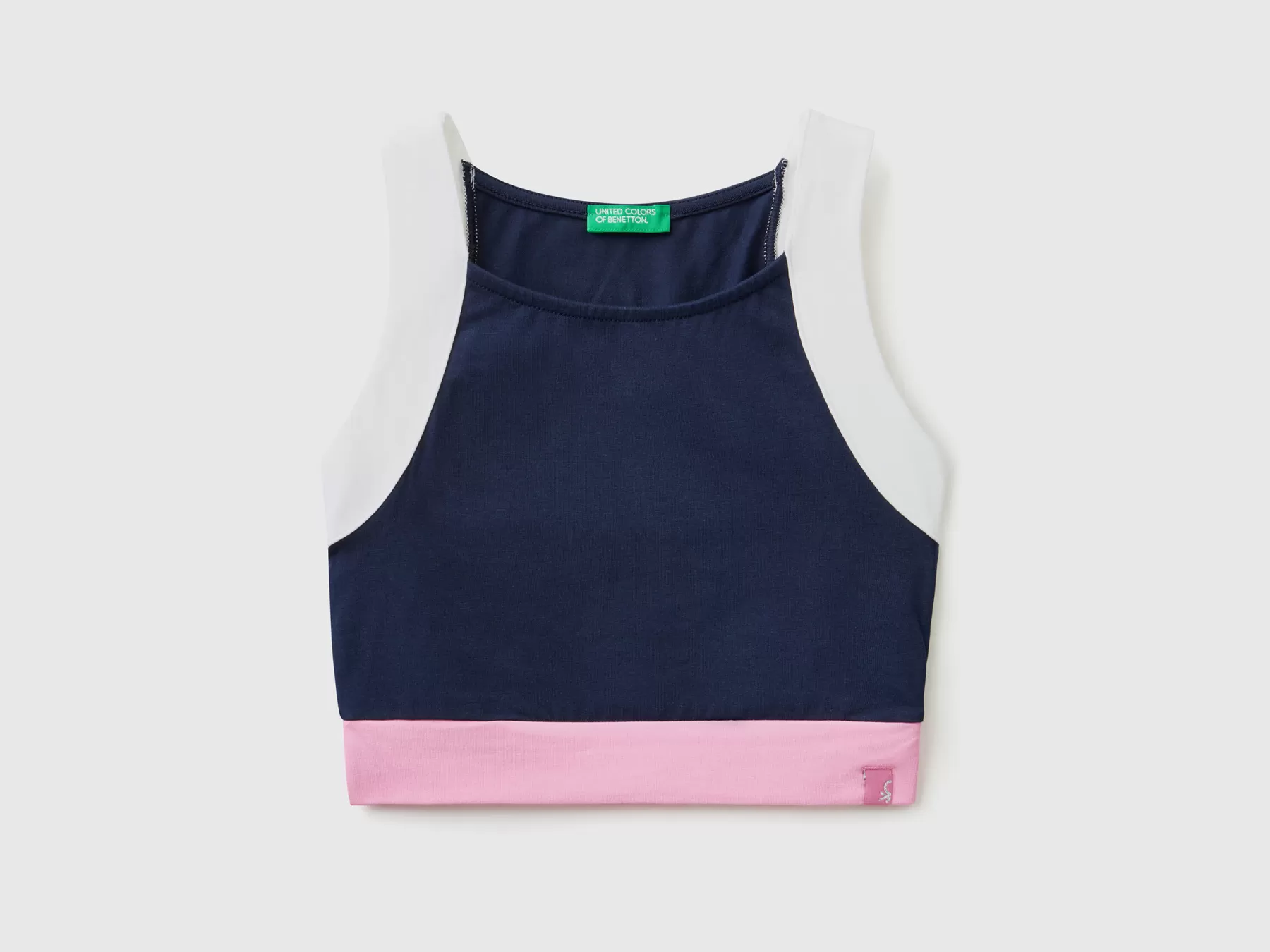 Benetton Top Color Block Multi-Color Cheap