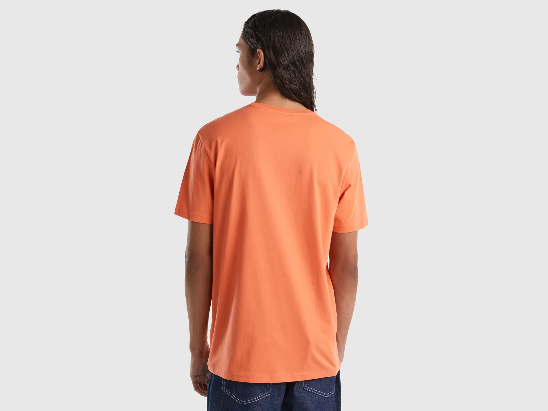 Benetton T-Shirt Rosso Mattone Flash Sale