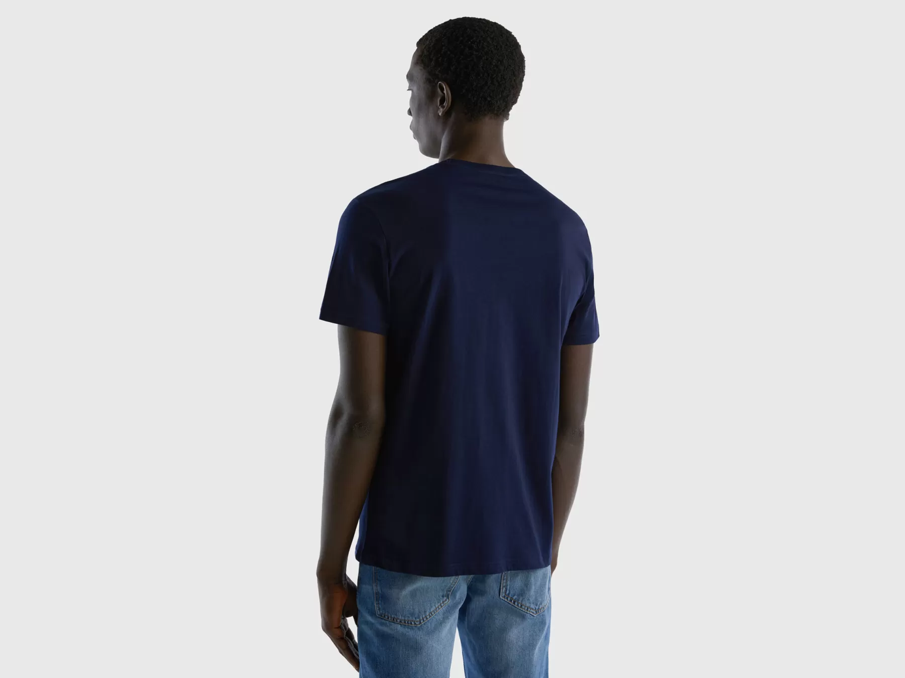 Benetton T-Shirt Blu Scuro Discount