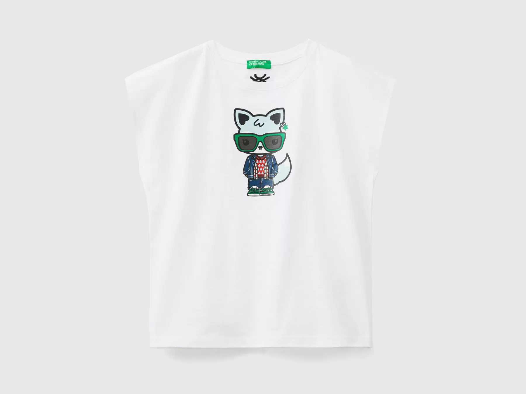 Benetton T-Shirt Bianca Be Family Bianco Online