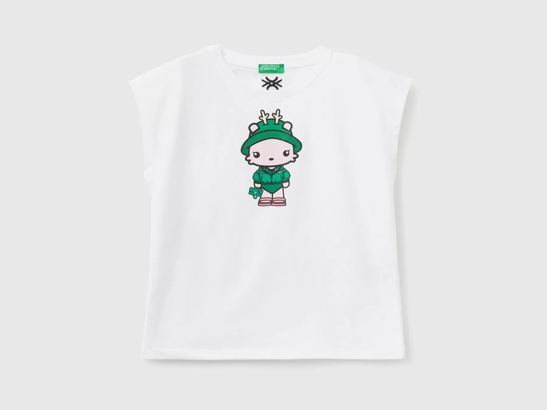 Benetton T-Shirt Bianca Be Family Bianco Sale