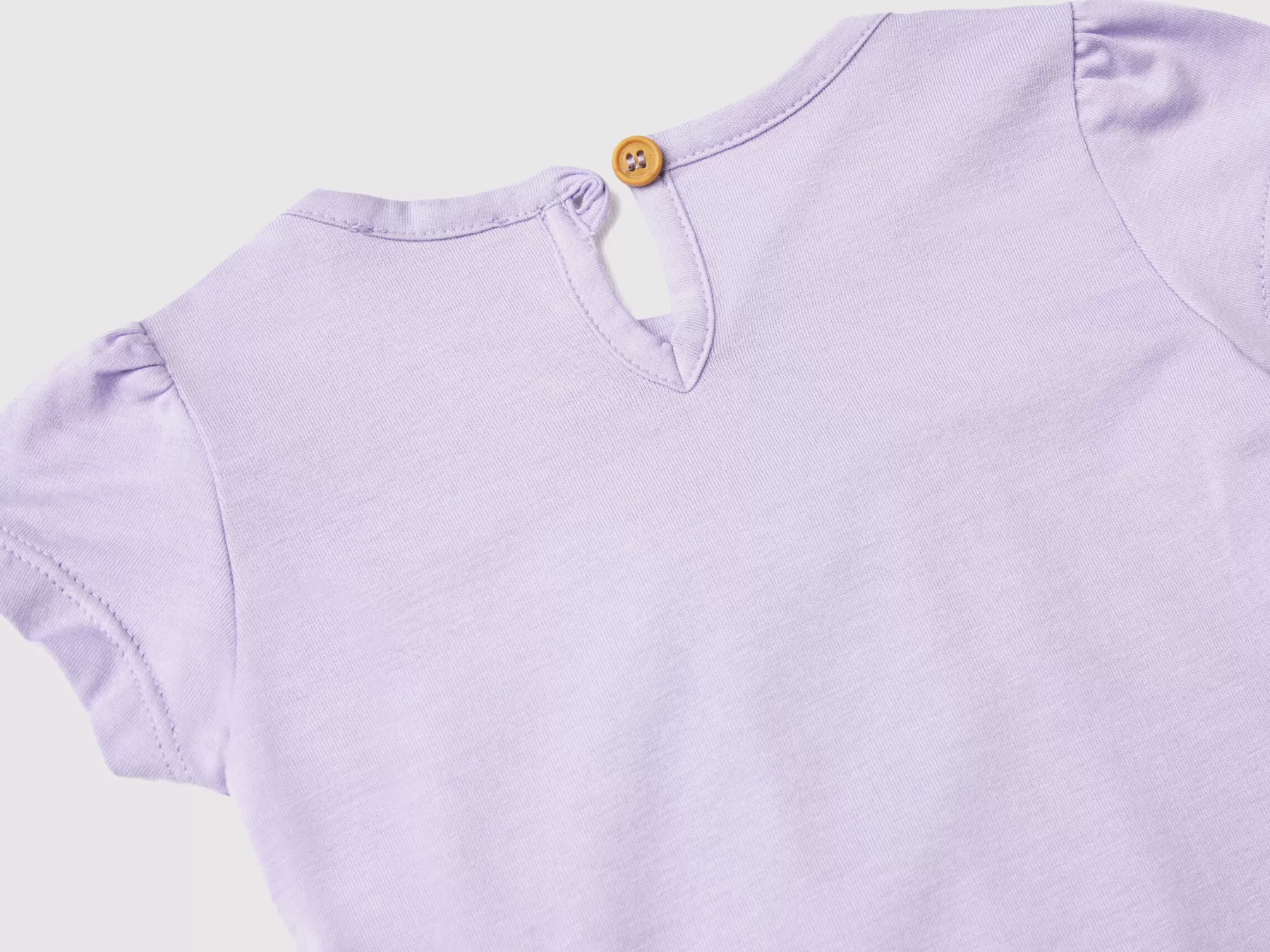 Benetton T-Shirt Con Fiocco A Righe Lilla Best Sale