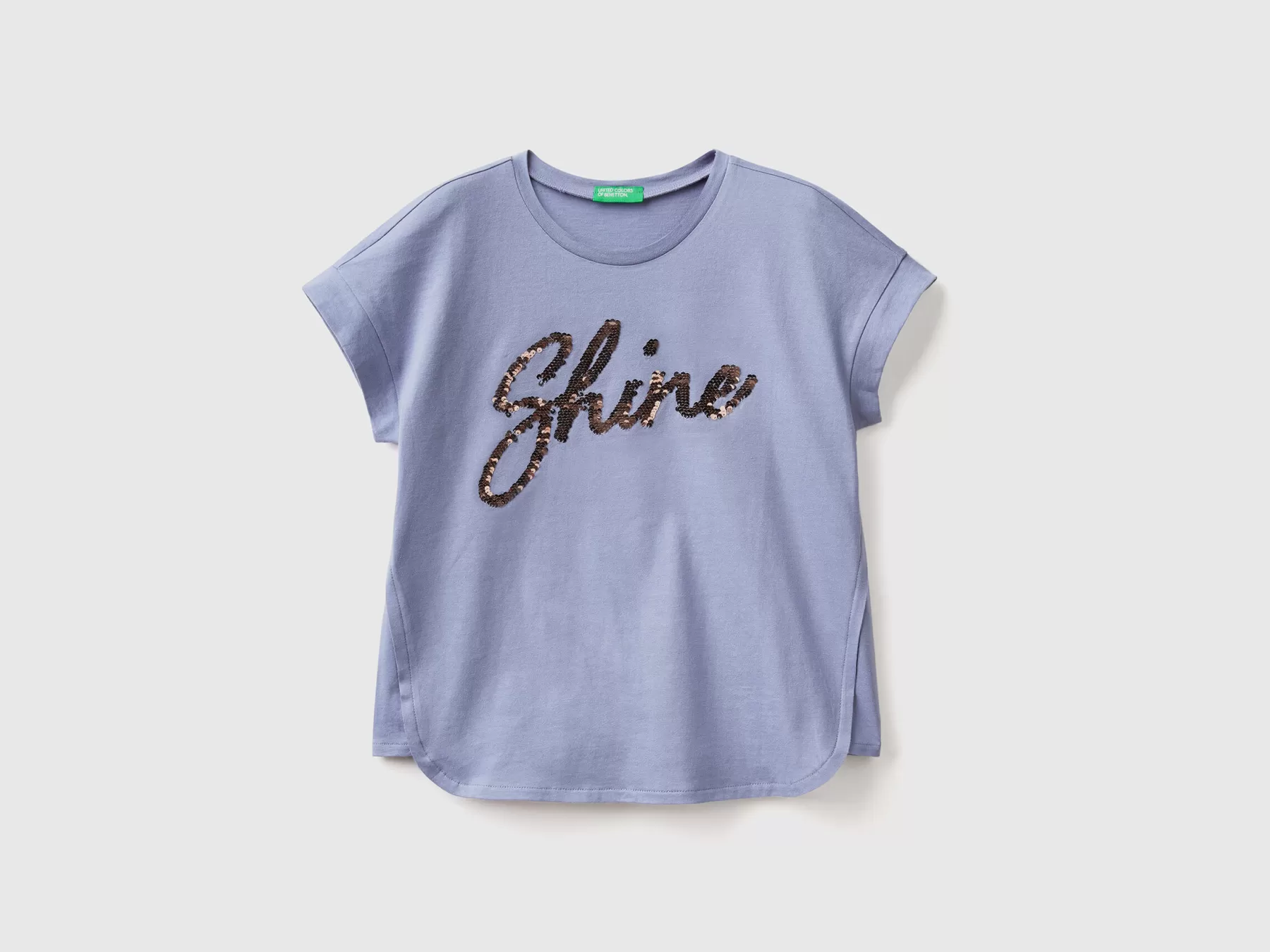 Benetton T-Shirt Con Paillettes Reversibili Avio Store