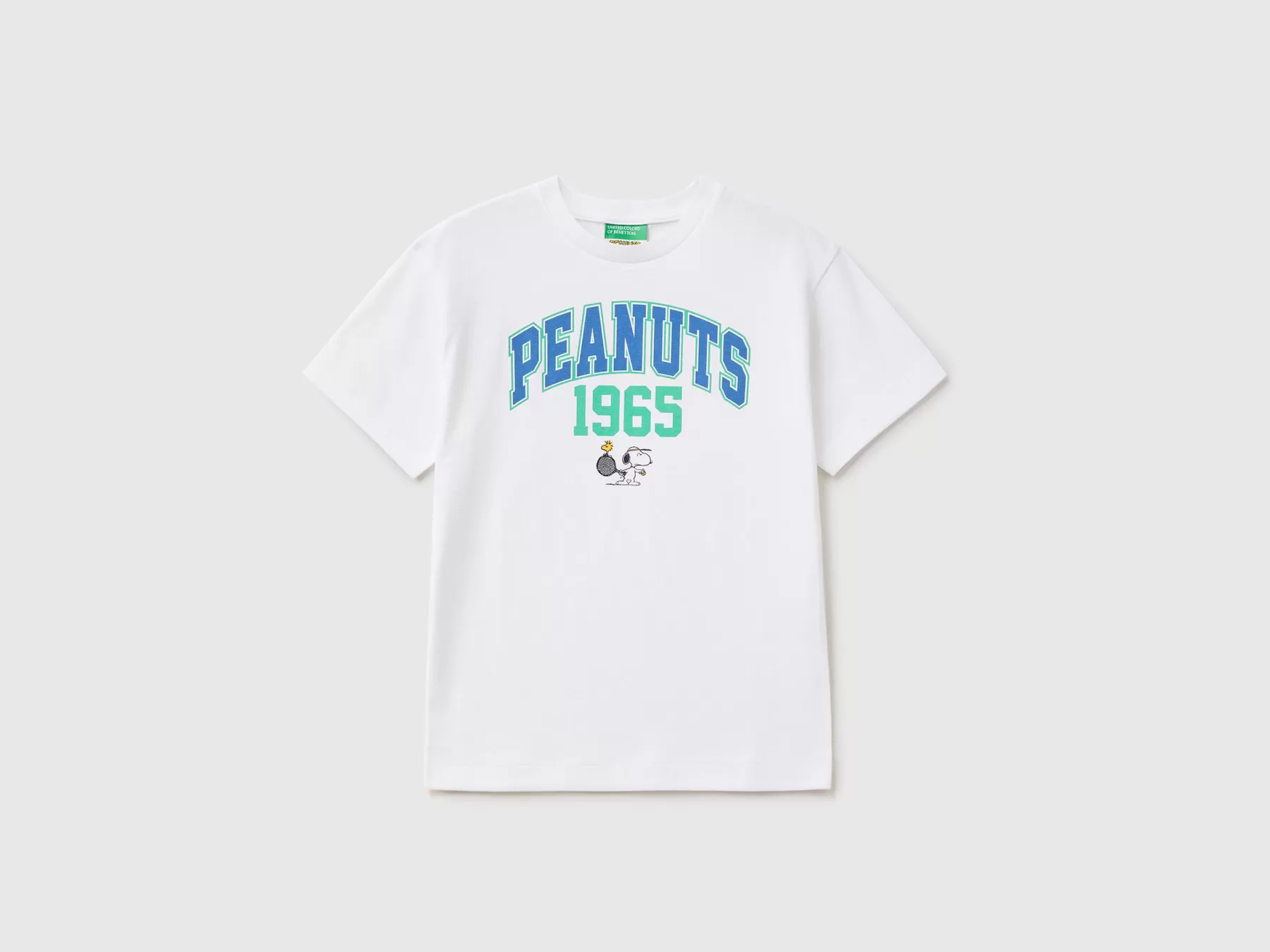 Benetton T-Shirt Con Stampa Peanuts Bianco Clearance