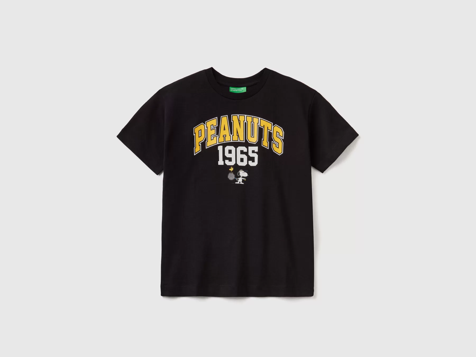 Benetton T-Shirt Con Stampa Peanuts Nero Shop