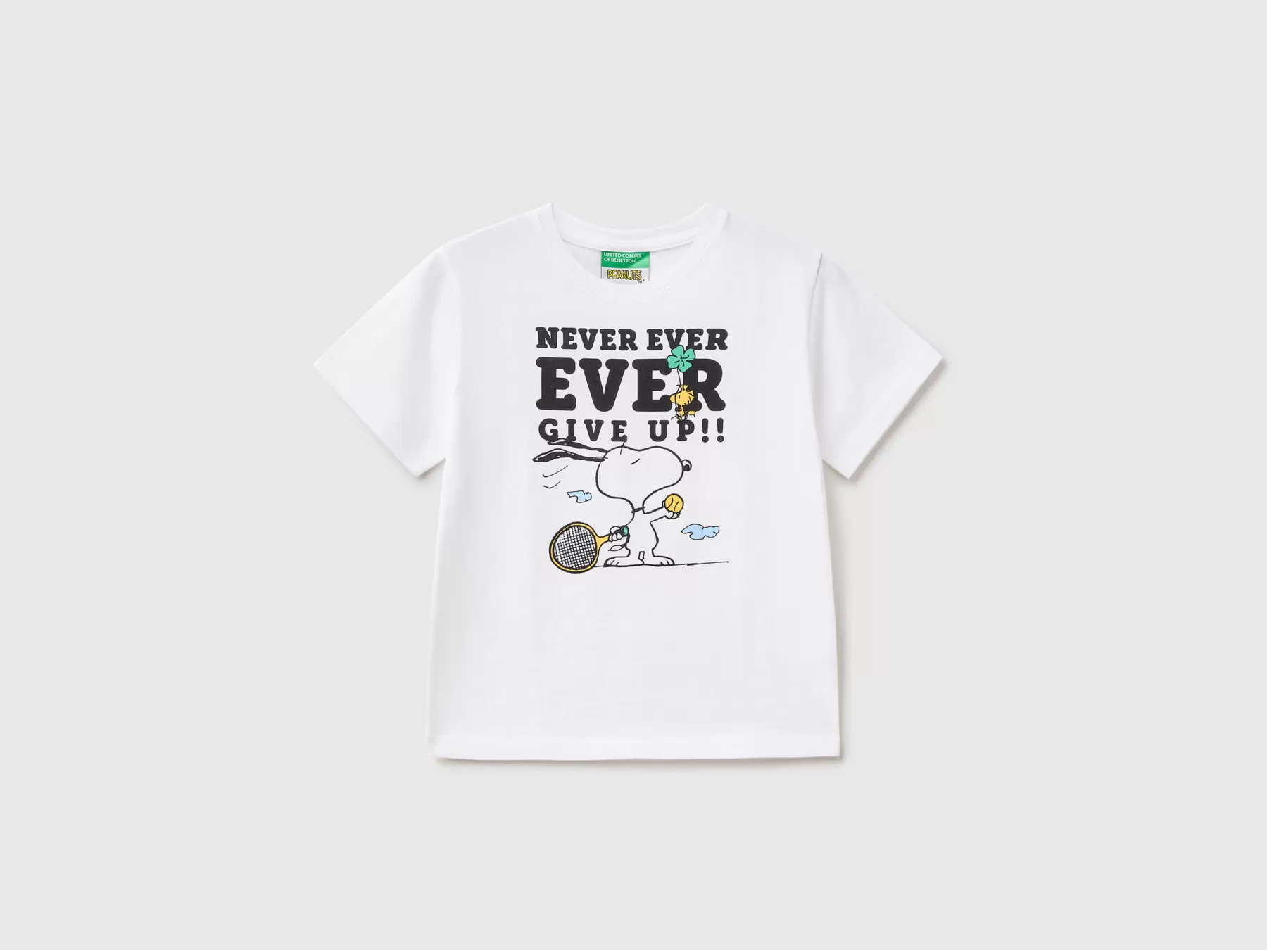 Benetton T-Shirt Con Stampa Peanuts Bianco Outlet