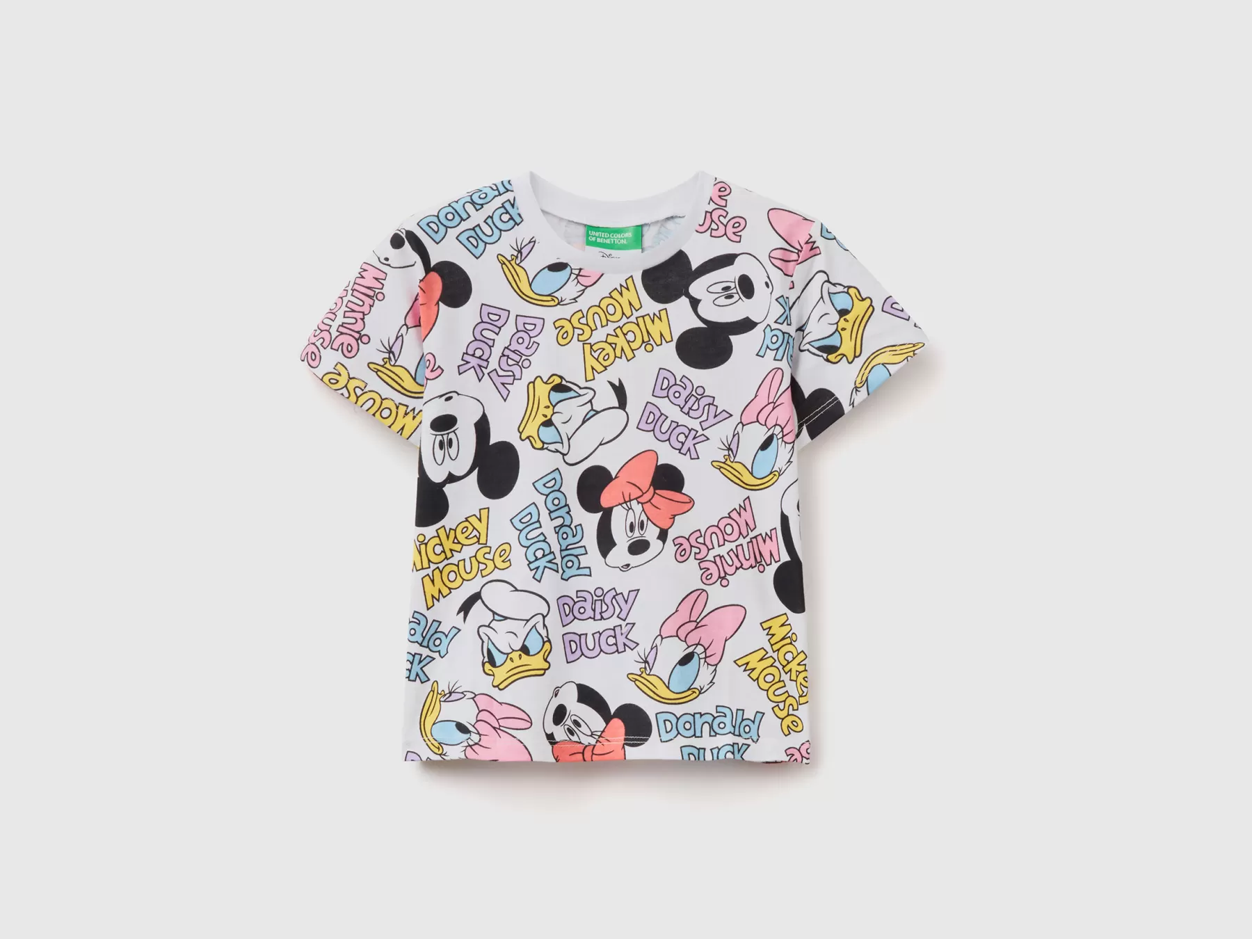 Benetton T-Shirt Disney Boxy Fit Bianco Best