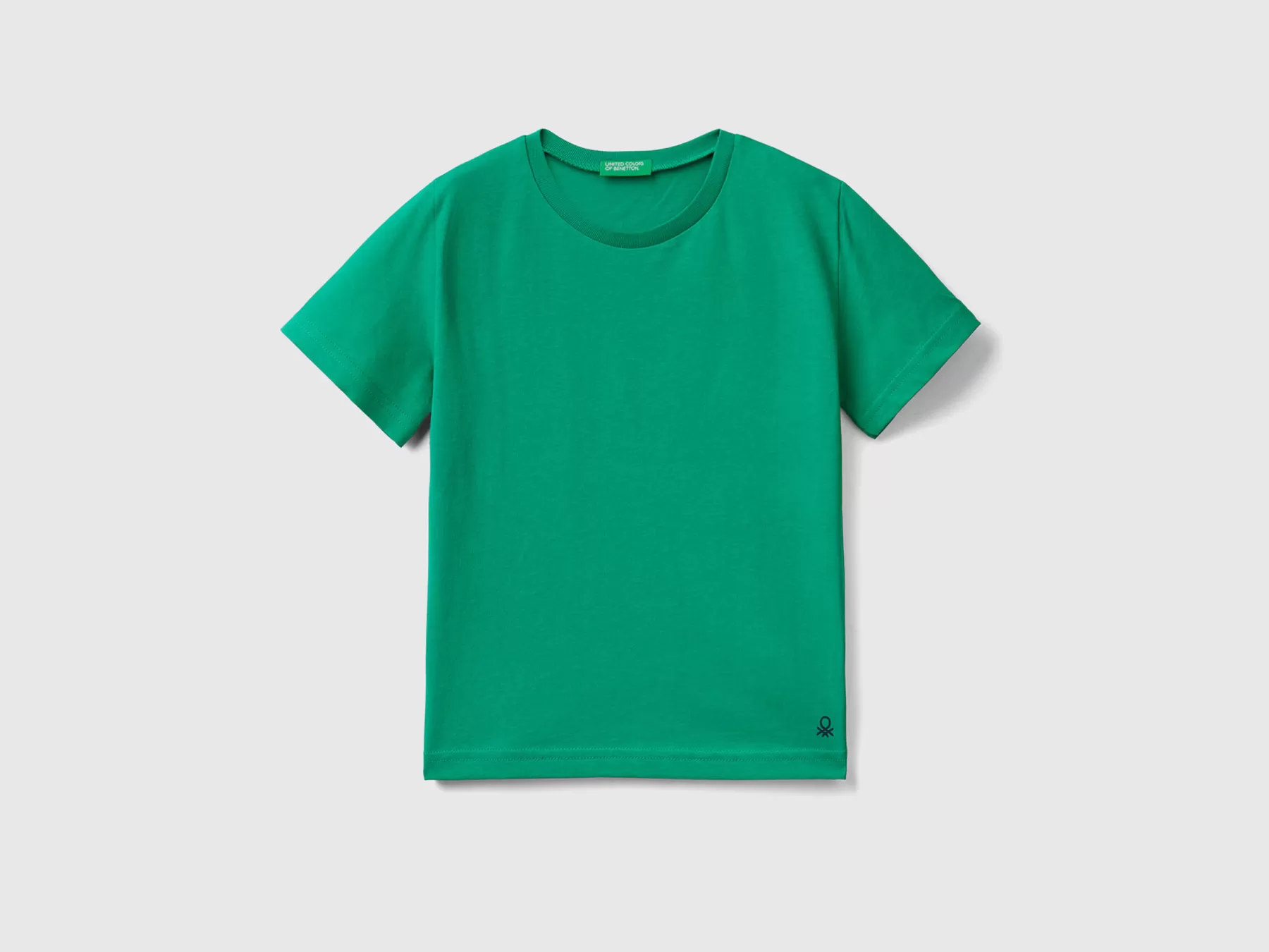 Benetton T-Shirt In Cotone Biologico Verde Best