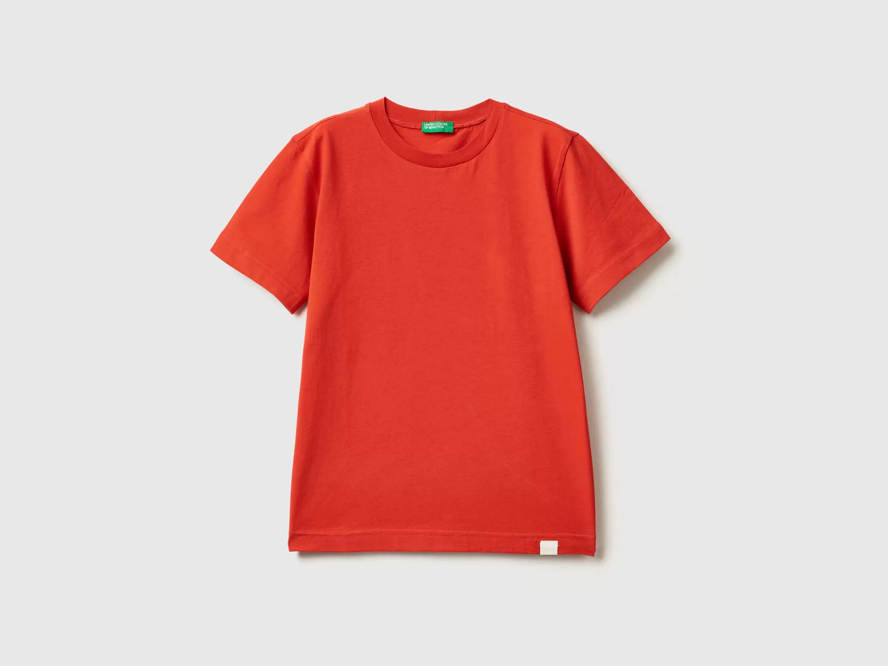 Benetton T-Shirt In Cotone Biologico Rosso Best Sale