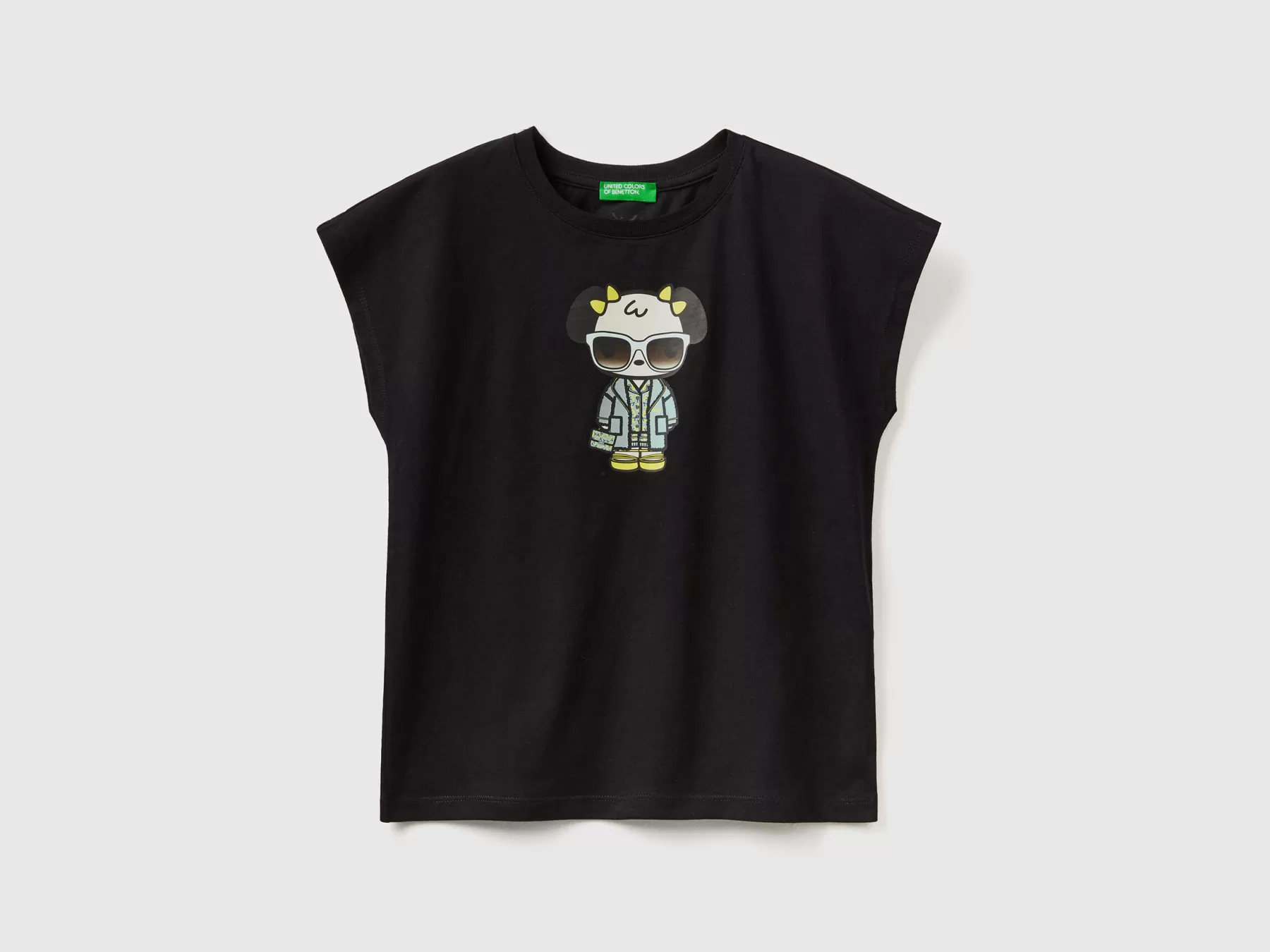 Benetton T-Shirt Nera Be Family Nero Shop