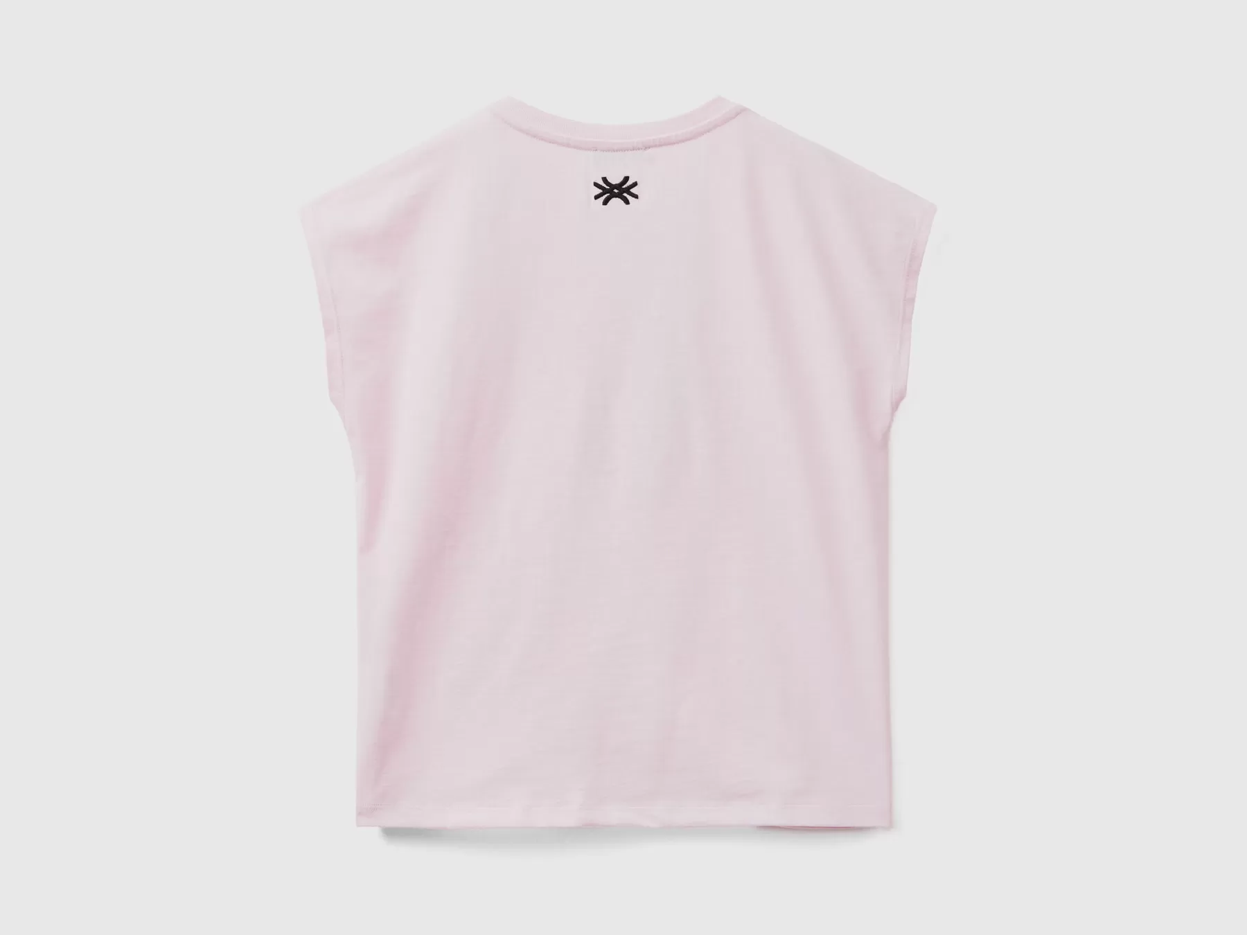 Benetton T-Shirt Rosa Chiaro Be Family Rosa Tenue Clearance