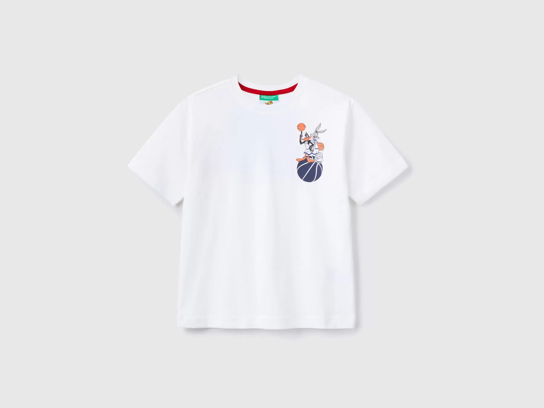 Benetton T-Shirt Space Jam Con Stampa Fotografica Bianco Sale